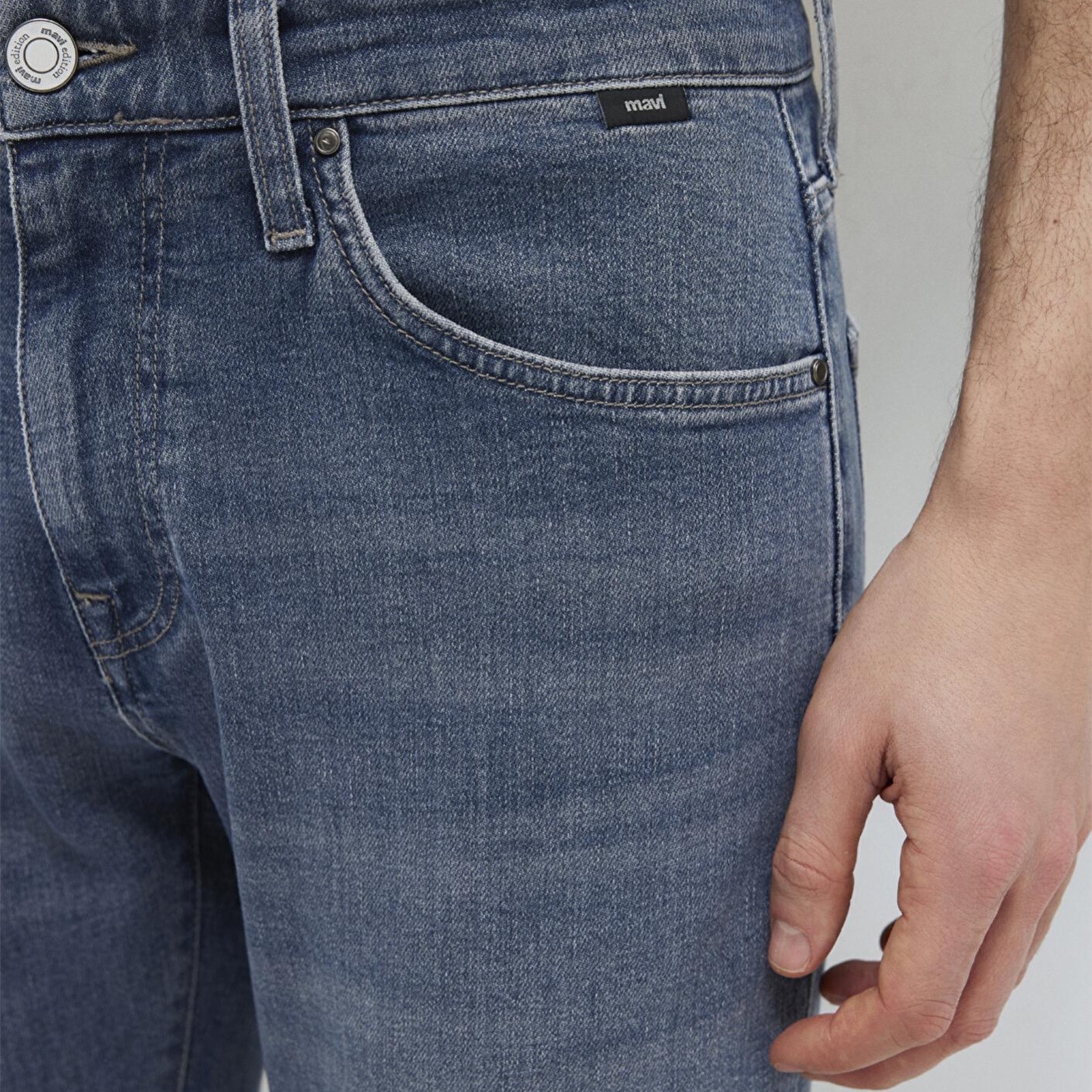 Mavi Jake Mavi Edition Puslu Vintage Koyu Mavi Jean Pantolon 00422A2984