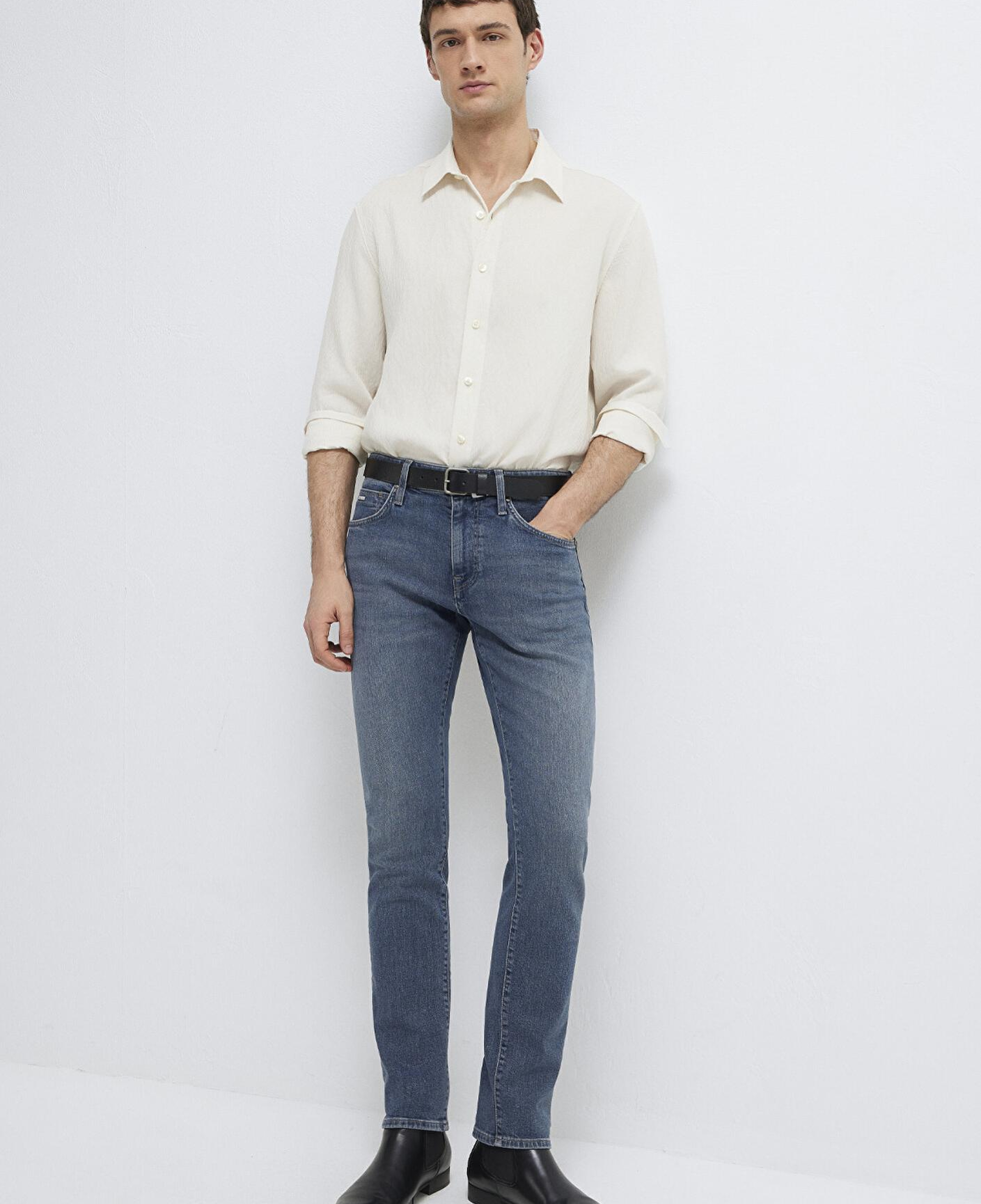 Mavi Jake Mavi Edition Puslu Vintage Koyu Mavi Jean Pantolon 00422A2984