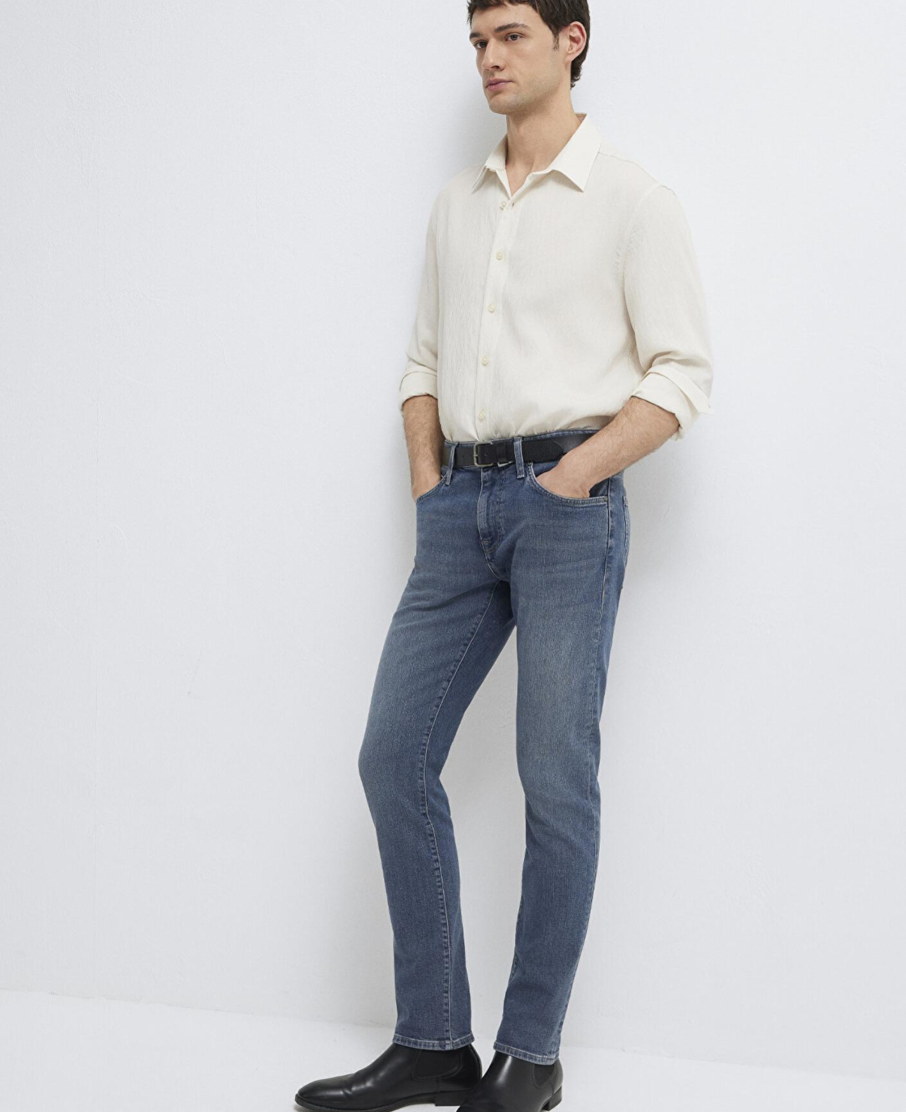 Mavi Jake Mavi Edition Puslu Vintage Koyu Mavi Jean Pantolon 00422A2984