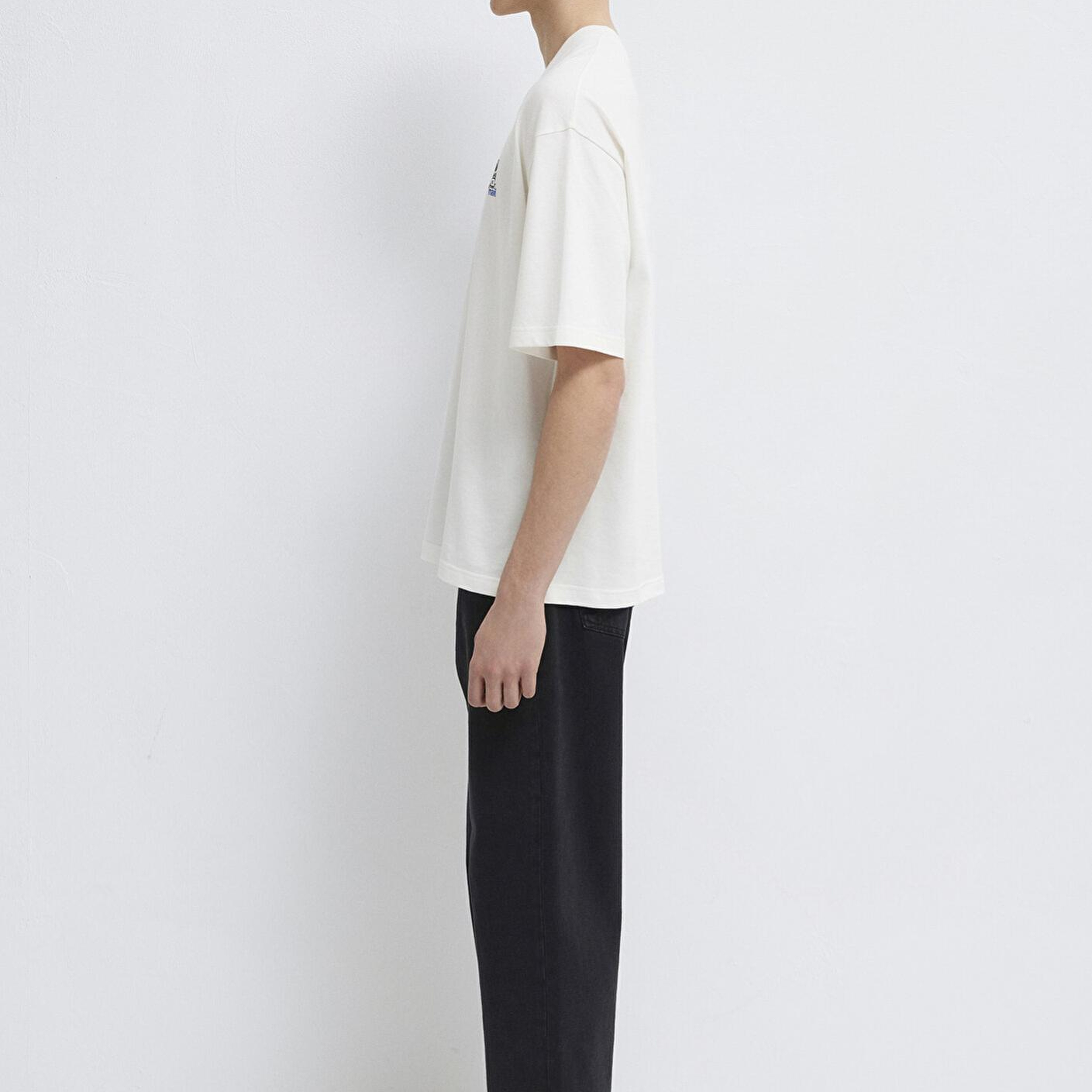 Mavi Mavi Logo Baskılı Ekru Tişört Oversize / Geniş Kesim 0613178-70057