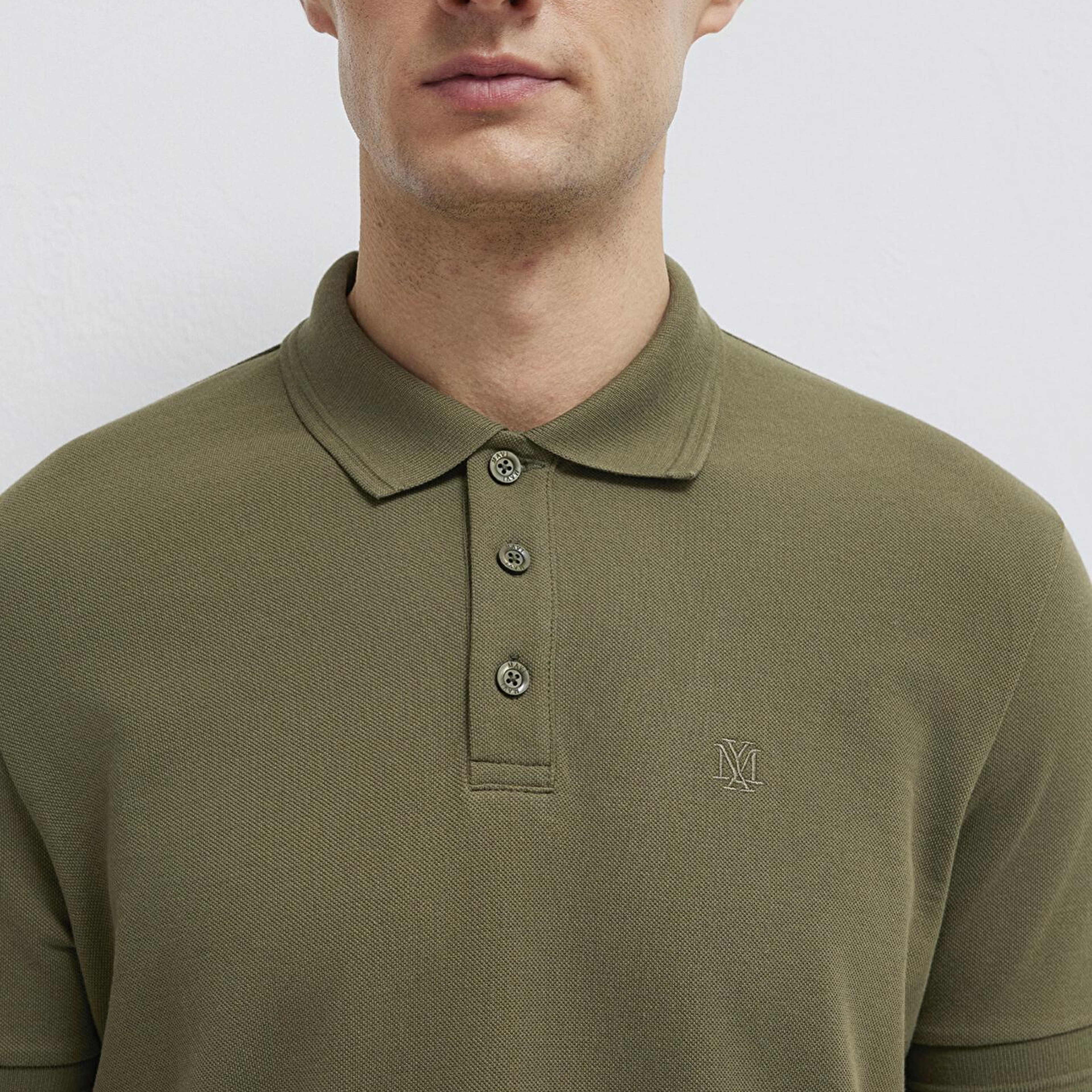 Mavi Yeşil Polo Tişört Slim Fit / Dar Kesim 064946-71543