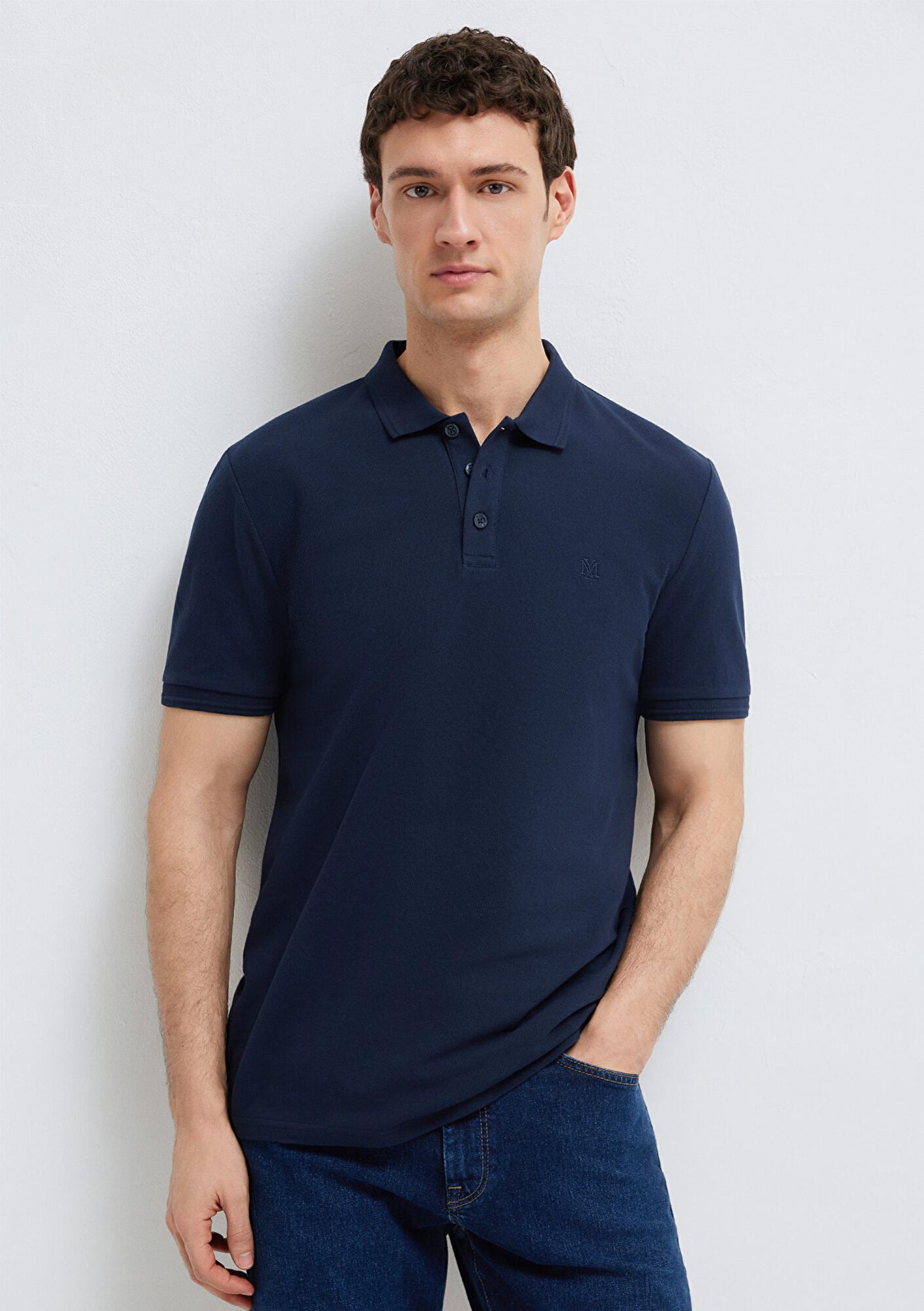 Mavi Lacivert Polo Tişört Slim Fit / Dar Kesim 064946-70490