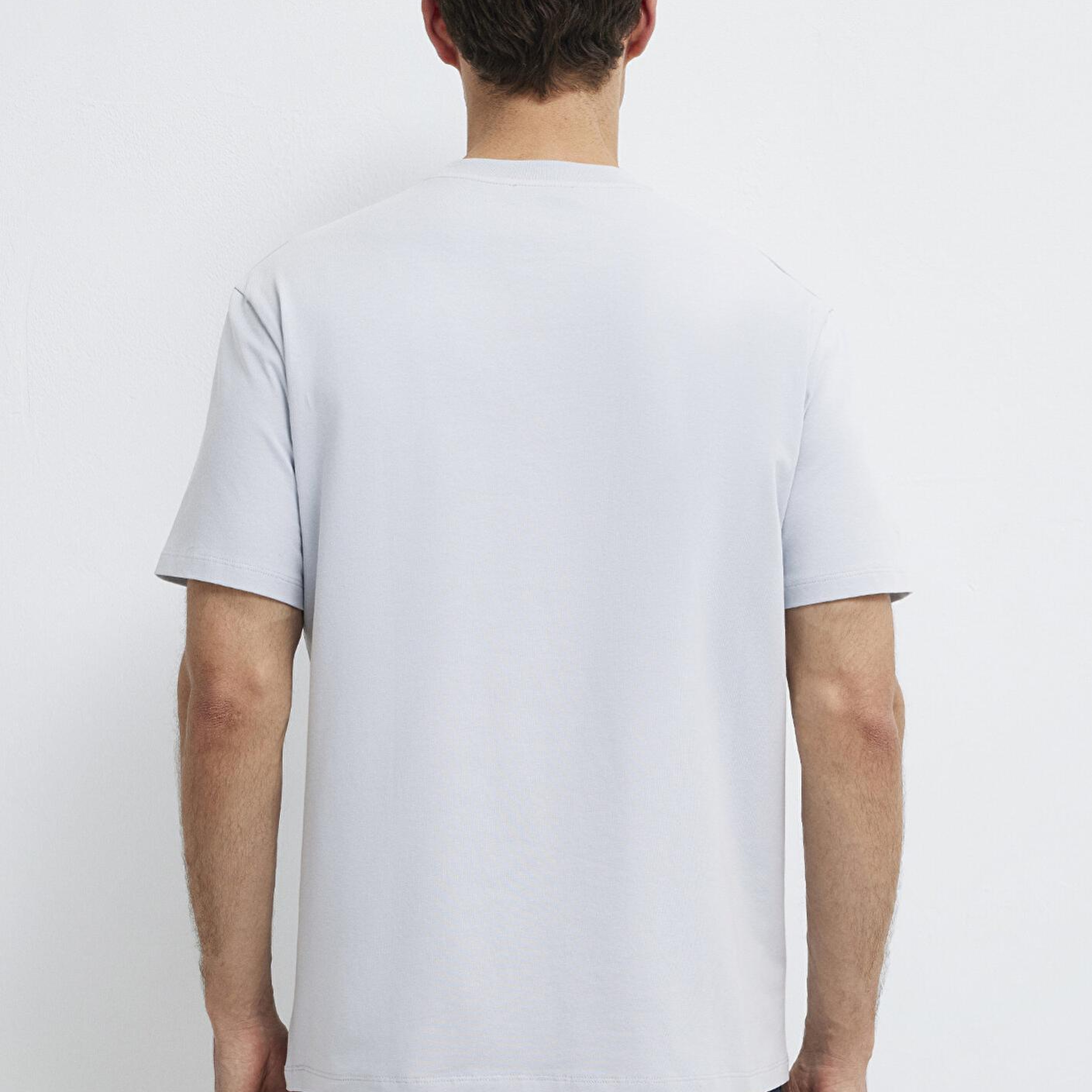 Mavi Açık Mavi Basic Tişört Loose Fit / Bol Rahat Kesim 0613199-70802