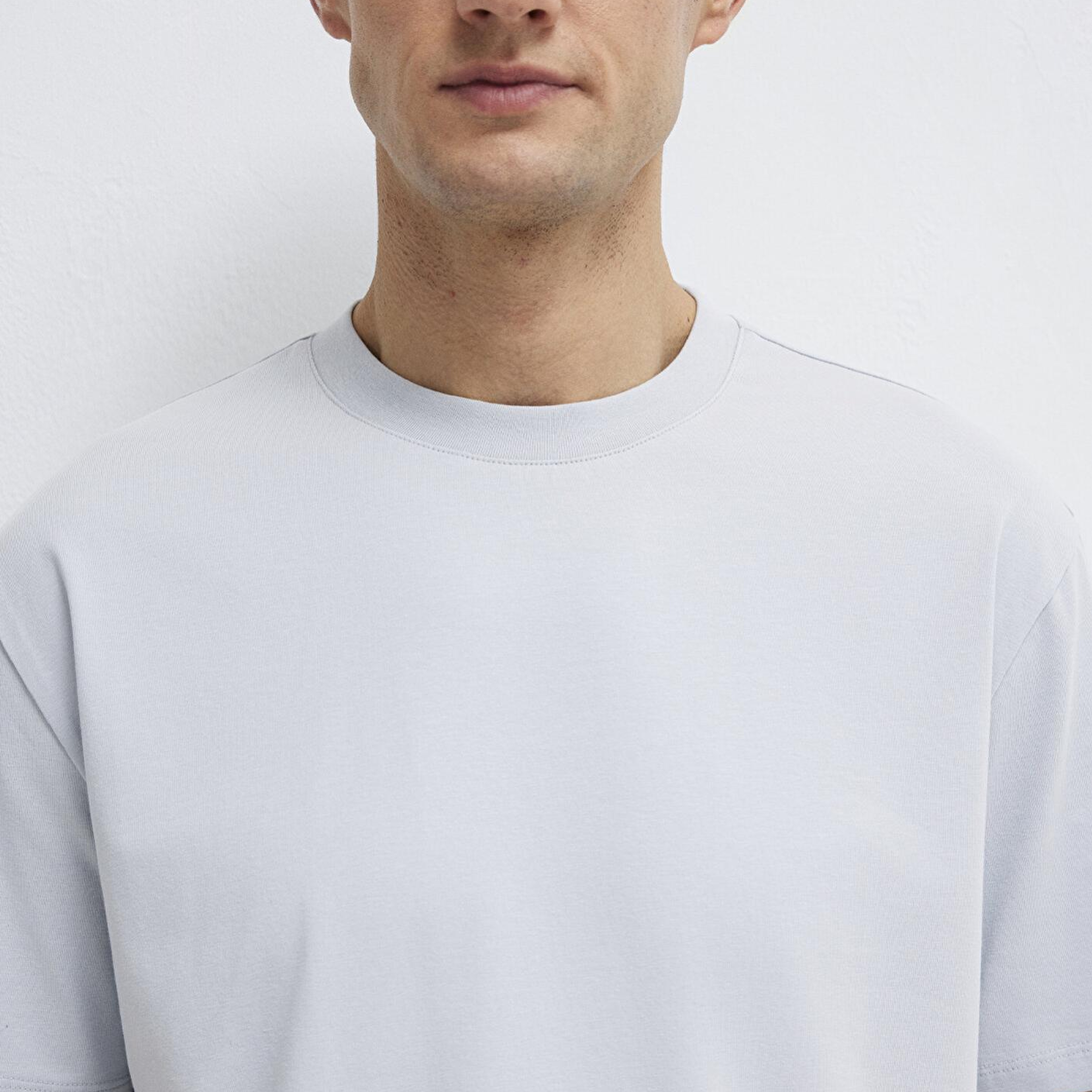 Mavi Açık Mavi Basic Tişört Loose Fit / Bol Rahat Kesim 0613199-70802