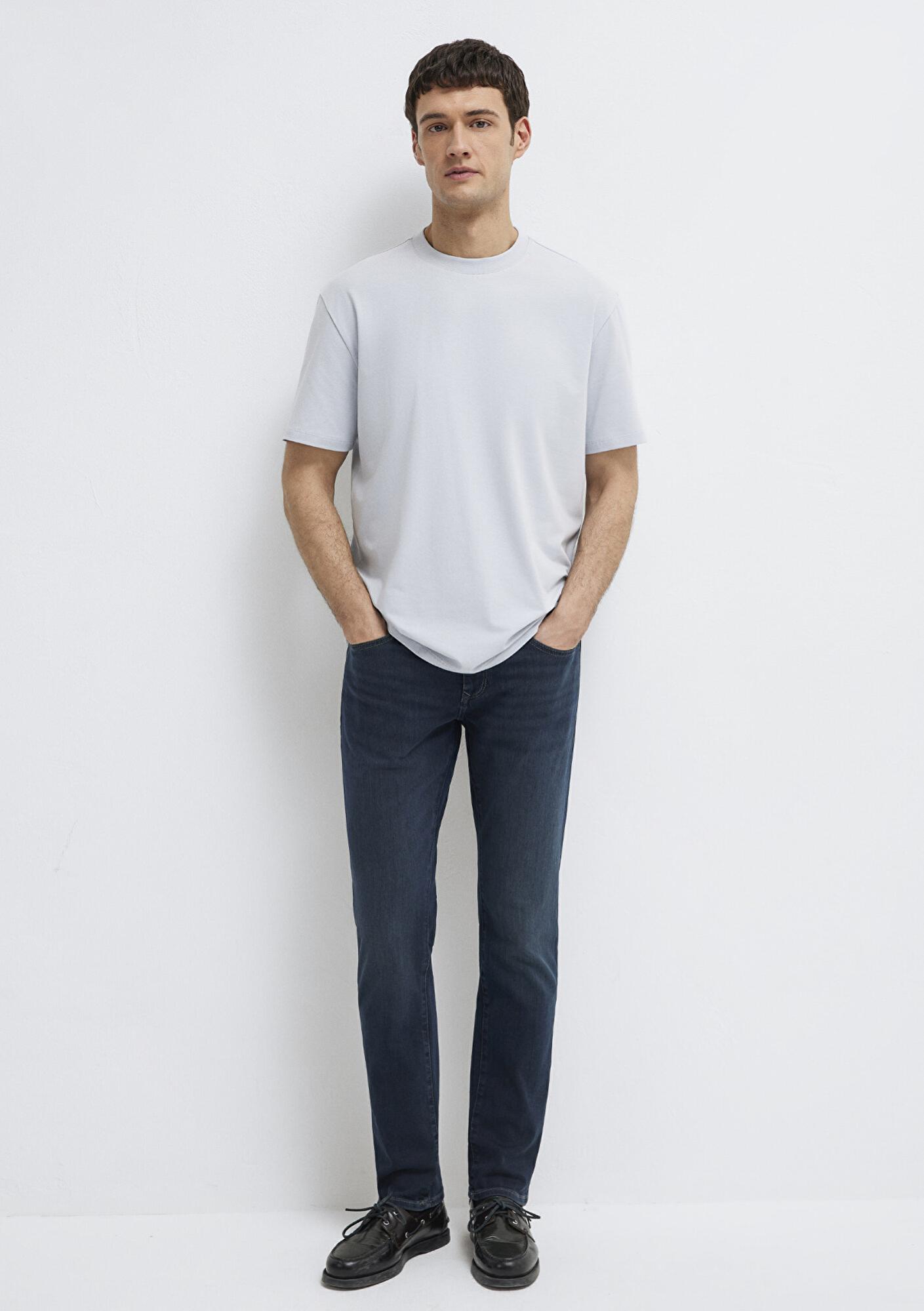 Mavi Açık Mavi Basic Tişört Loose Fit / Bol Rahat Kesim 0613199-70802