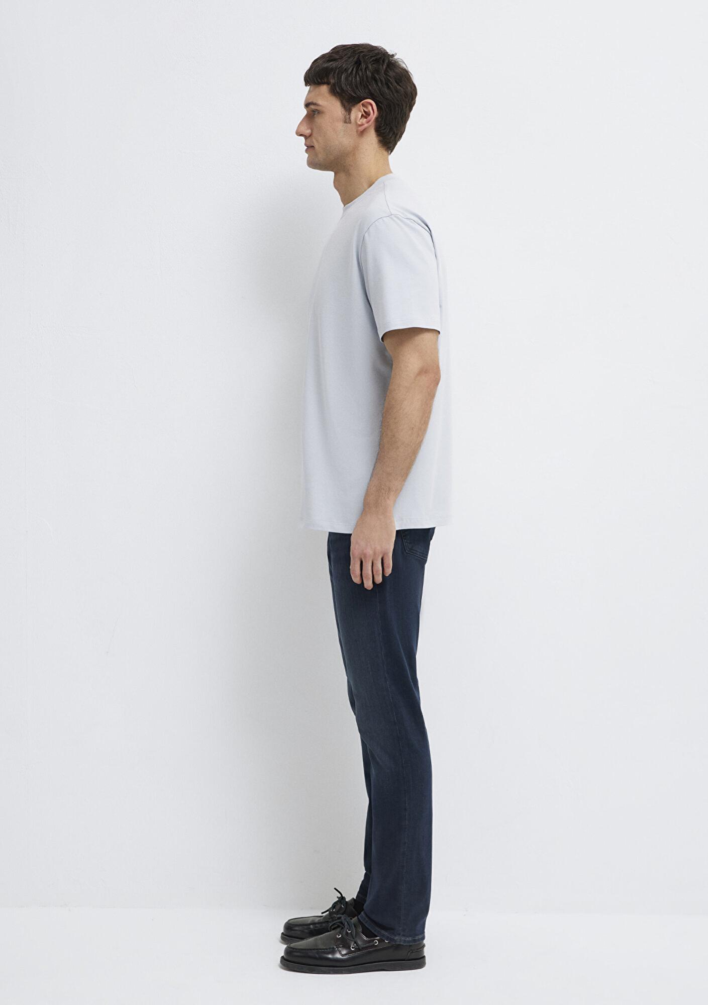 Mavi Açık Mavi Basic Tişört Loose Fit / Bol Rahat Kesim 0613199-70802