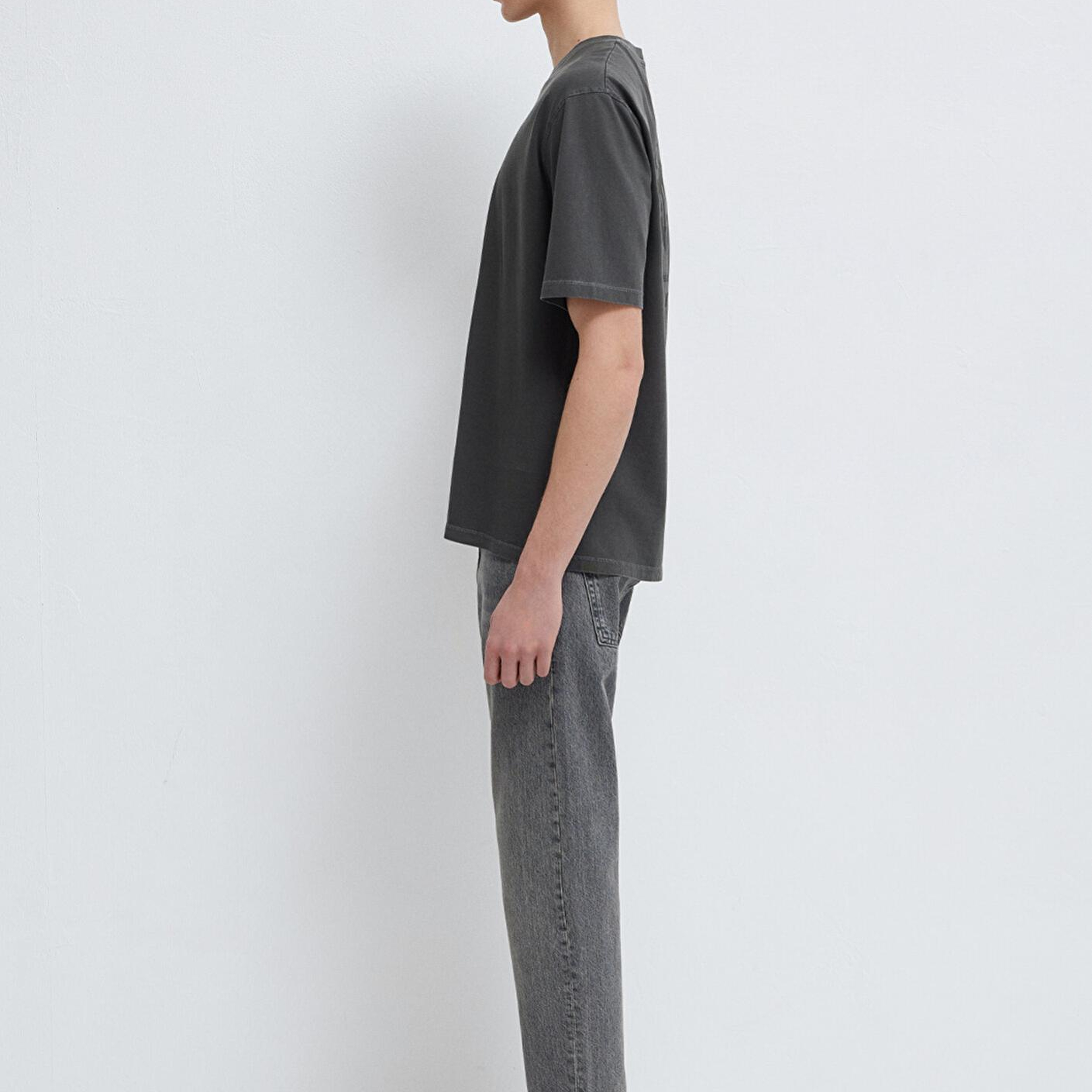 Mavi Batman Baskılı Antrasit Tişört Relaxed Fit / Rahat Kesim 0613203-900