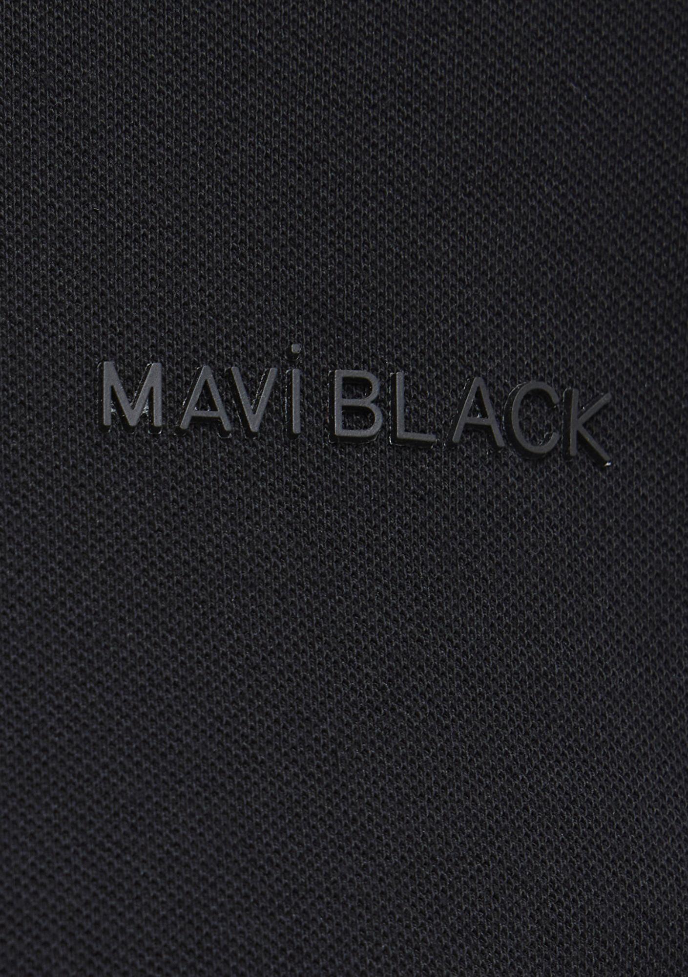 Mavi Mavi Black Fermuarlı Siyah Polo Tişört Regular Fit / Normal Kesim 0613137-900