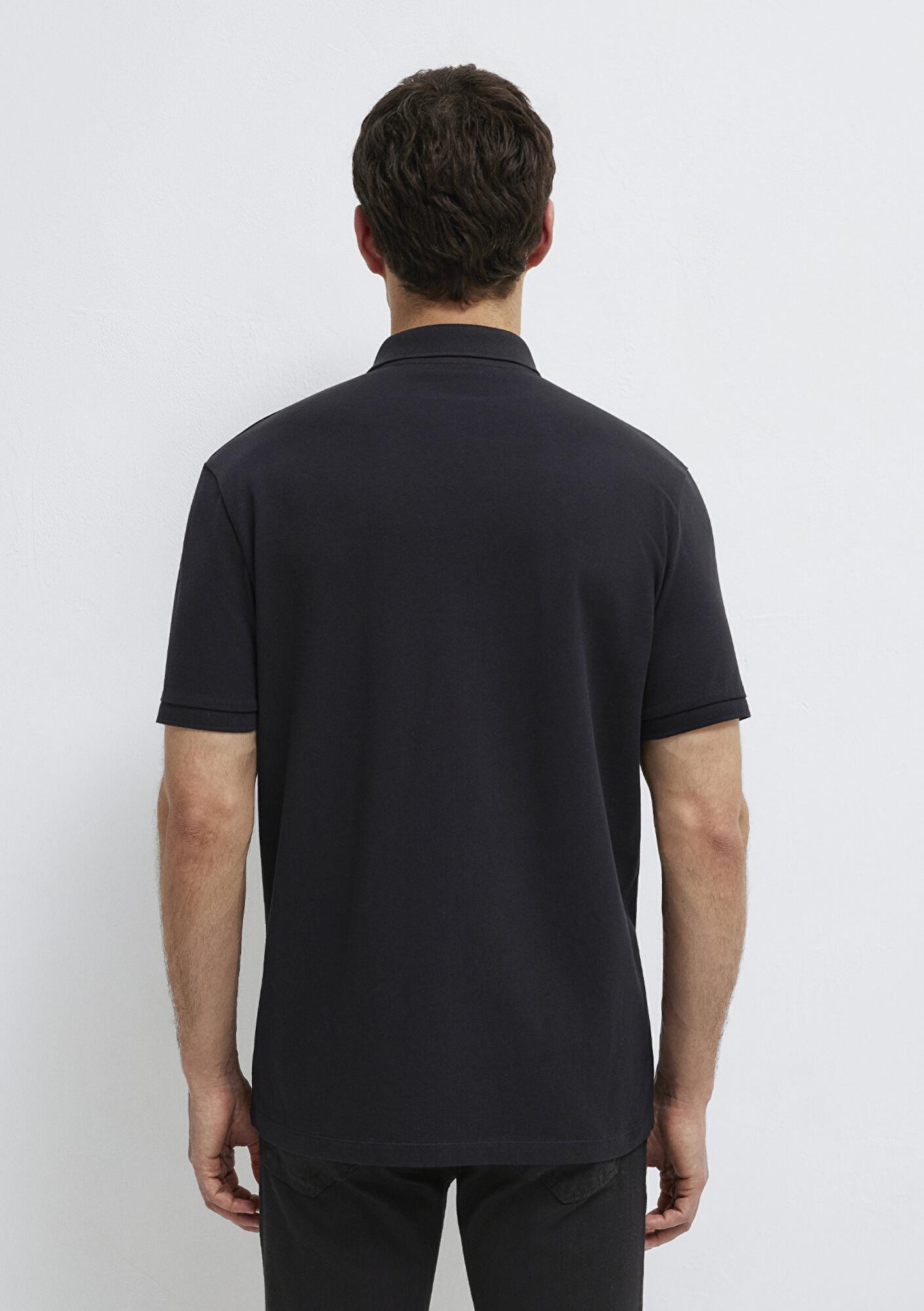 Mavi Mavi Black Fermuarlı Siyah Polo Tişört Regular Fit / Normal Kesim 0613137-900