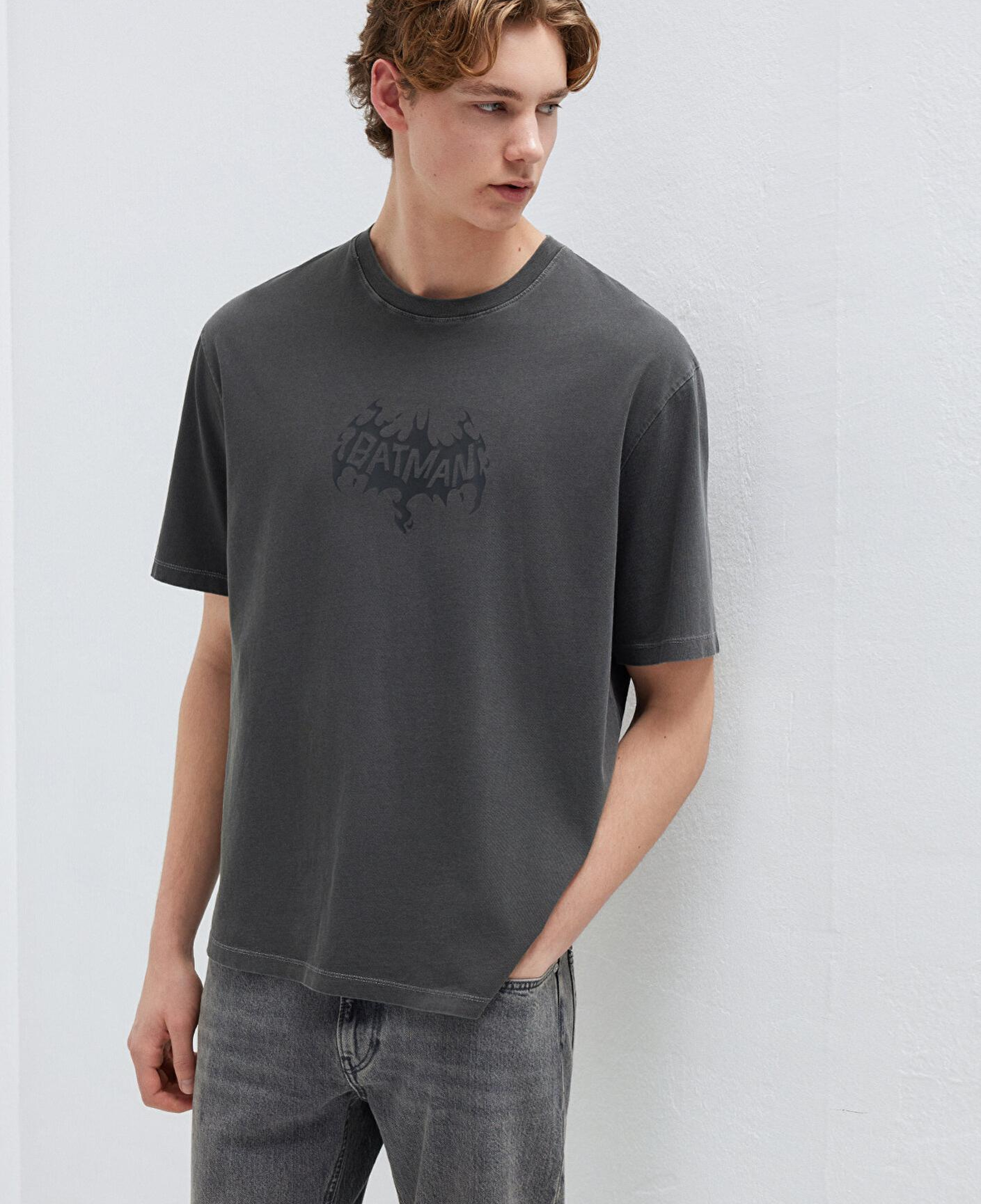 Mavi Batman Baskılı Antrasit Tişört Relaxed Fit / Rahat Kesim 0613203-900
