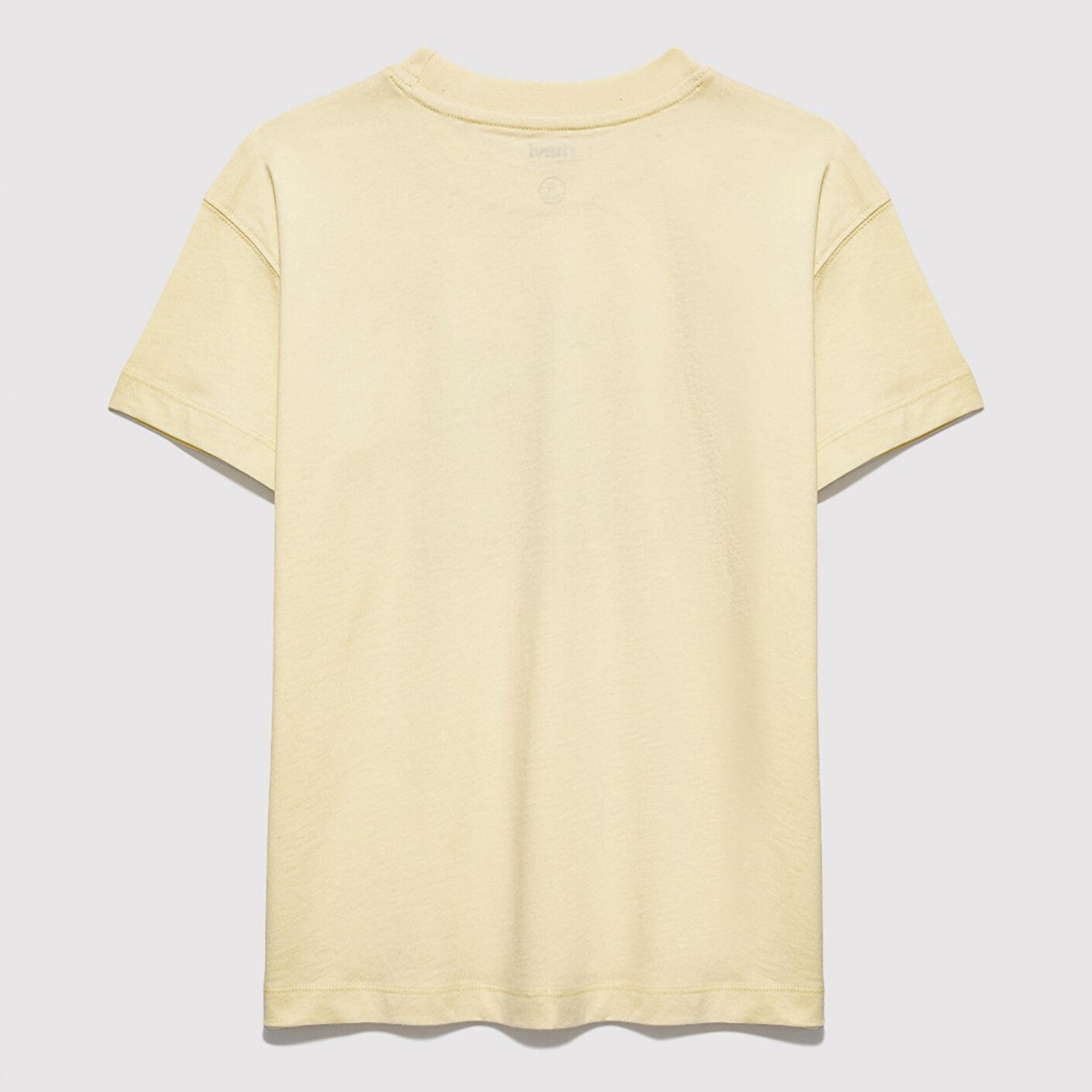 Mavi MJ Logo Baskılı Sarı Tişört Loose Fit / Bol Rahat Kesim 7610431-89143