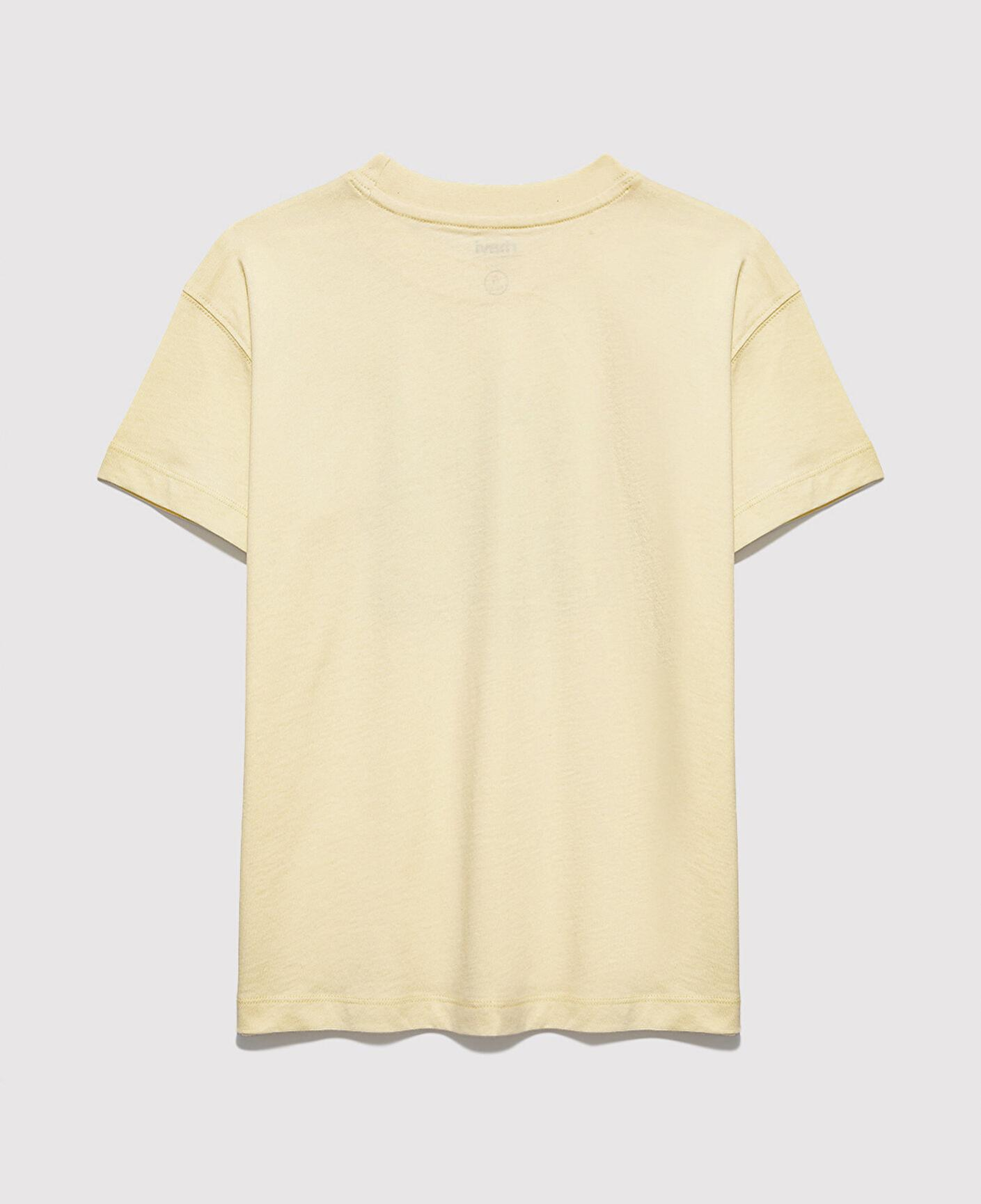Mavi MJ Logo Baskılı Sarı Tişört Loose Fit / Bol Rahat Kesim 7610431-89143
