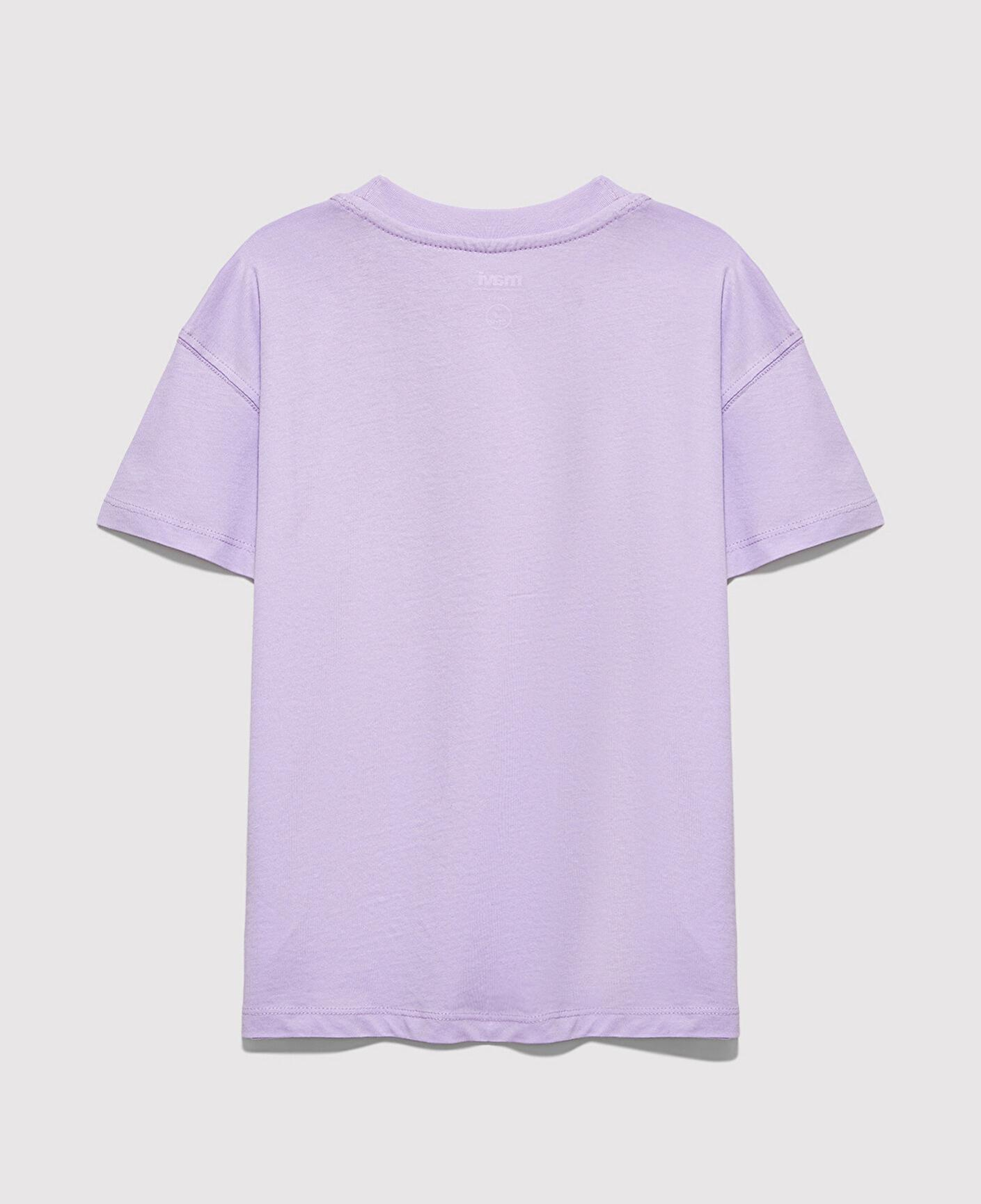 Mavi MJ Logo Baskılı Mor Tişört Loose Fit / Bol Rahat Kesim 7610431-70519