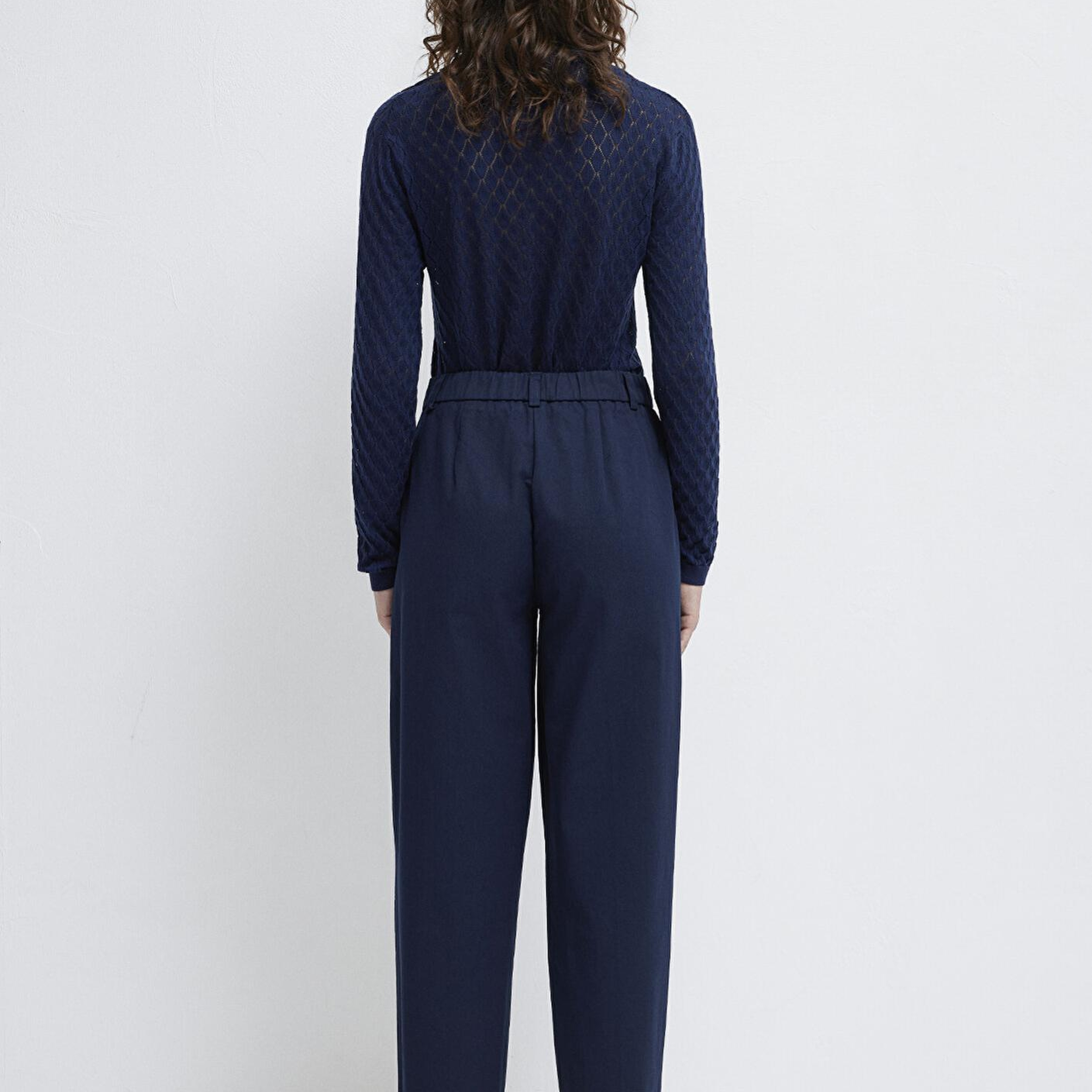 Mavi Lacivert Pilili Pantolon 1011147-82318