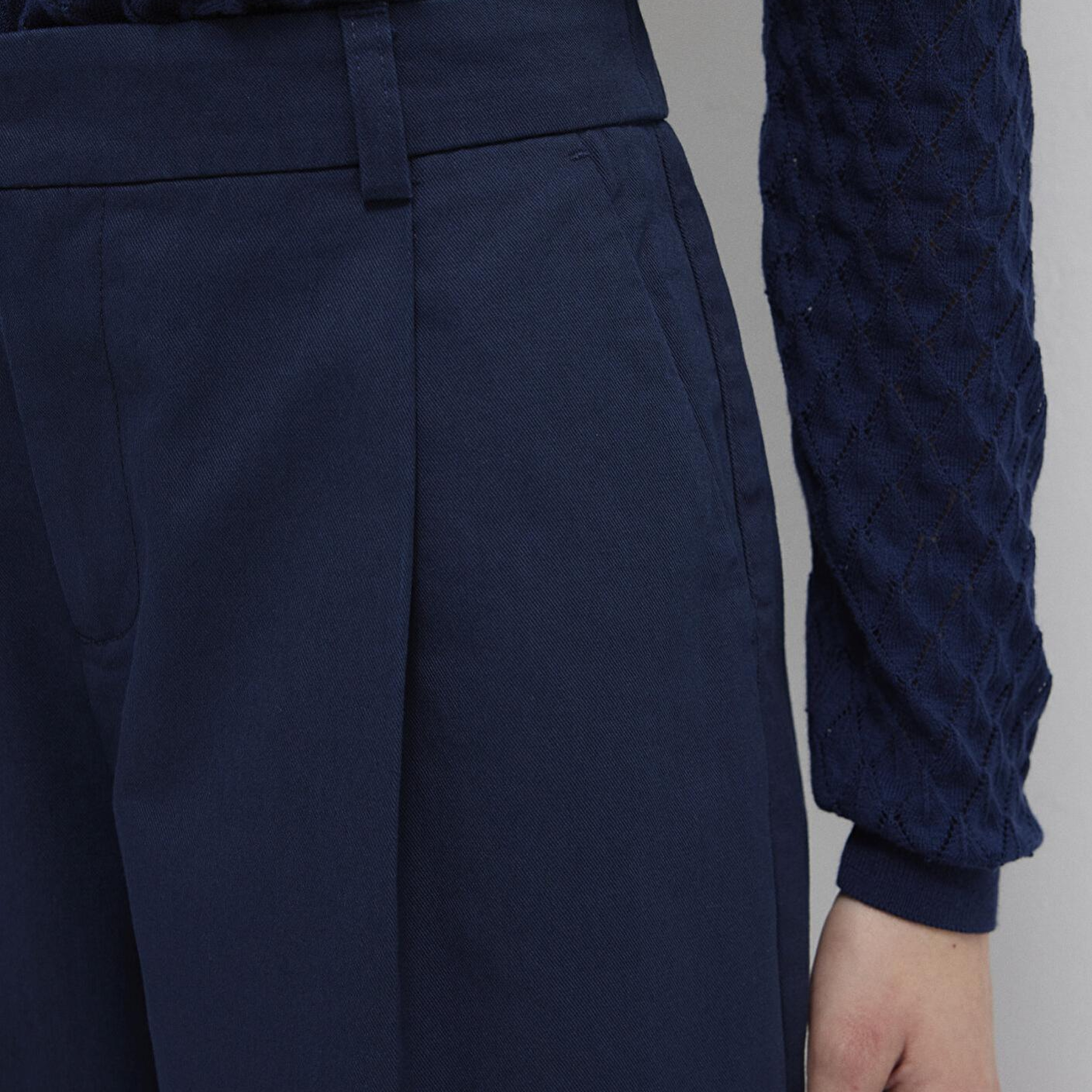 Mavi Lacivert Pilili Pantolon 1011147-82318