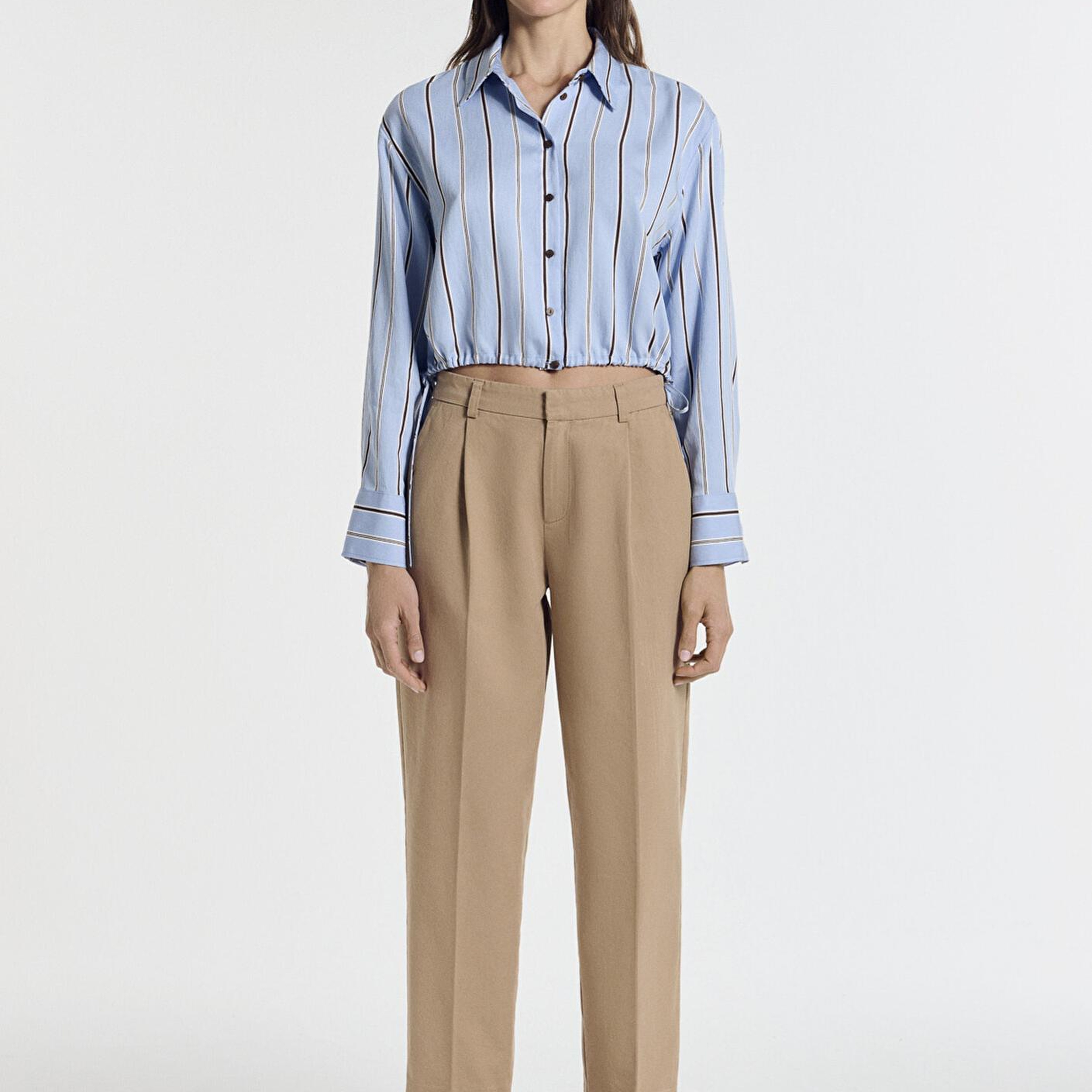 Mavi Bej Pilili Pantolon 1011147-70215