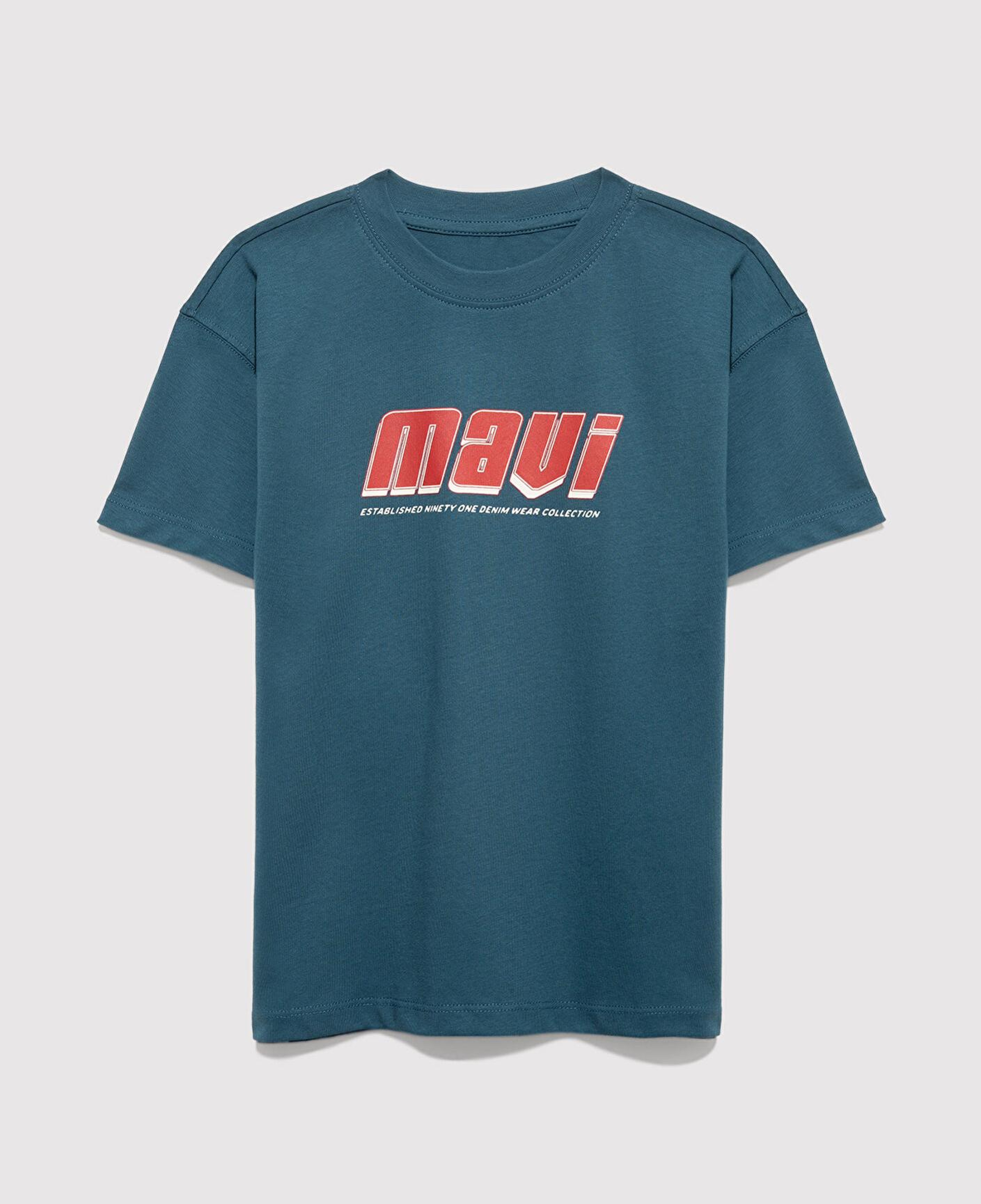 Mavi Mavi Baskılı Yeşil Tişört Loose Fit / Bol Rahat Kesim 6610412-70771