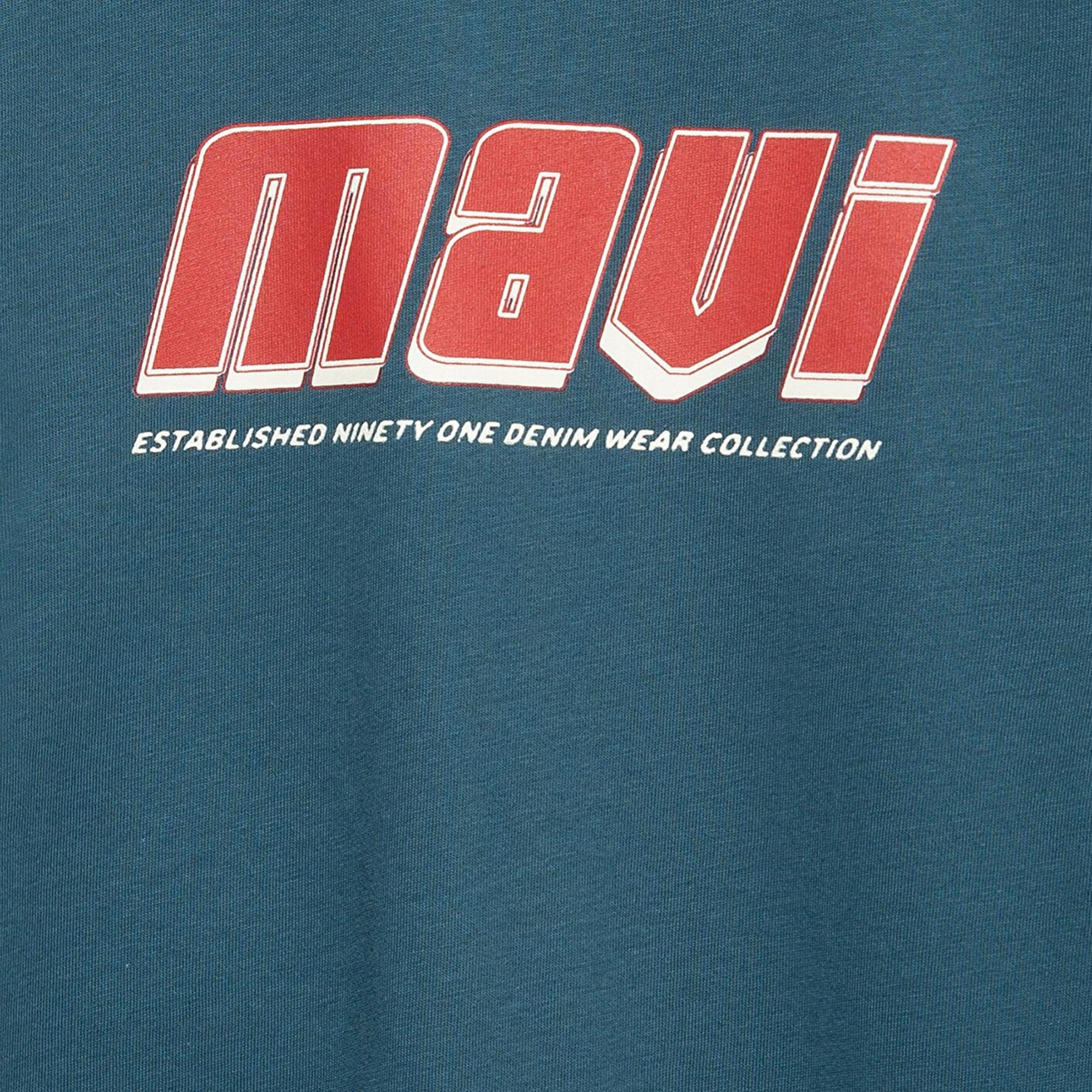 Mavi Mavi Baskılı Yeşil Tişört Loose Fit / Bol Rahat Kesim 6610412-70771