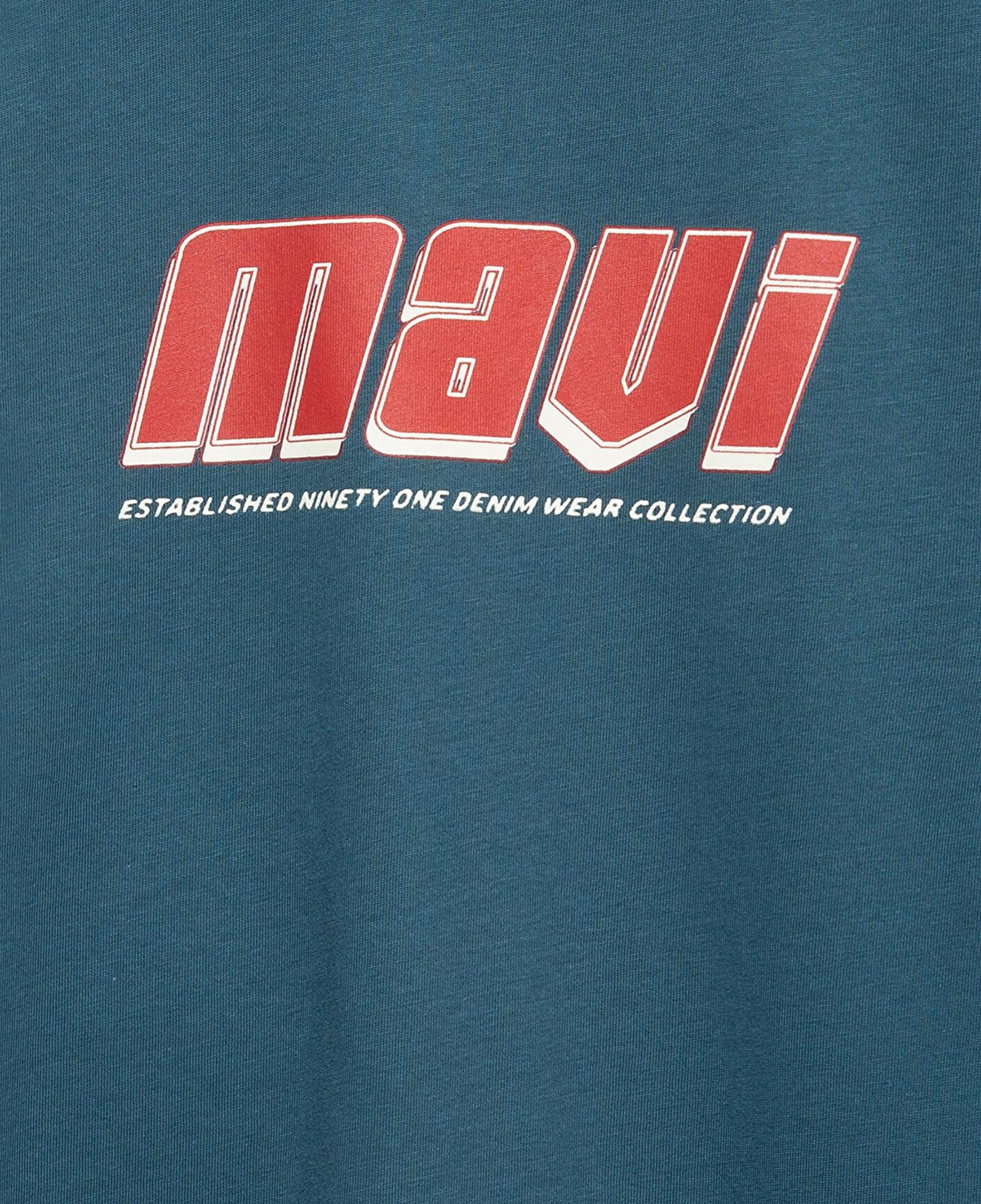 Mavi Mavi Baskılı Yeşil Tişört Loose Fit / Bol Rahat Kesim 6610412-70771