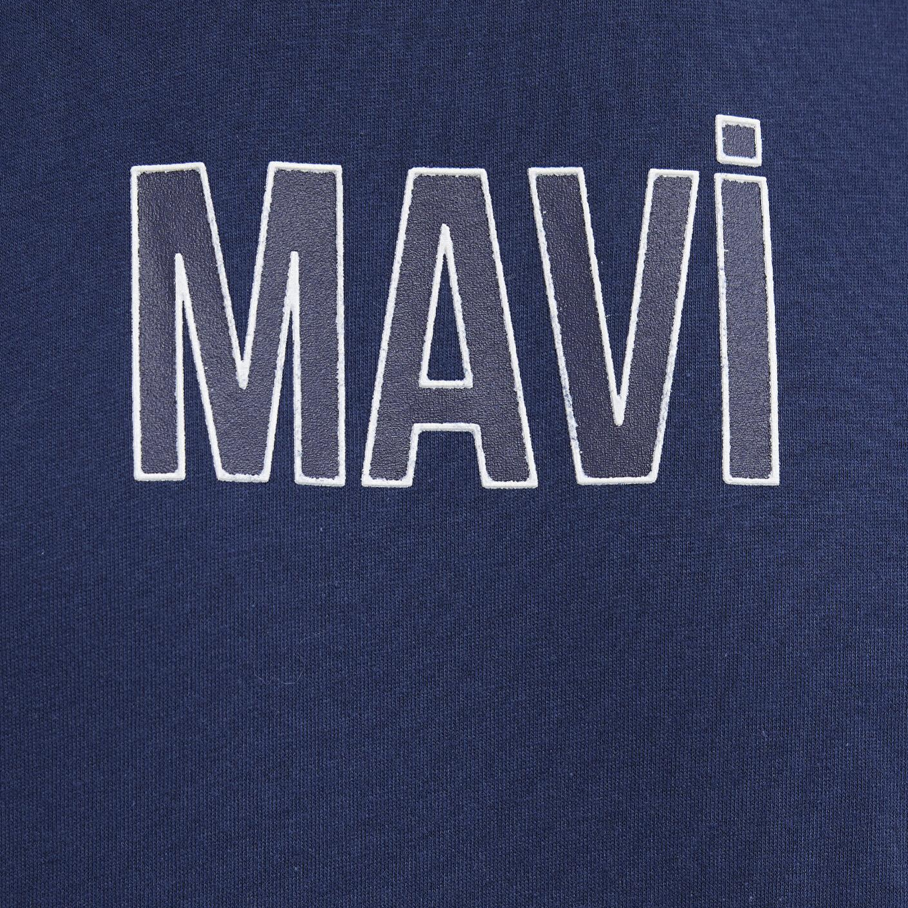 Mavi Mavi Logo Baskılı Lacivert Tişört Regular Fit / Normal Kesim 0613186-70758