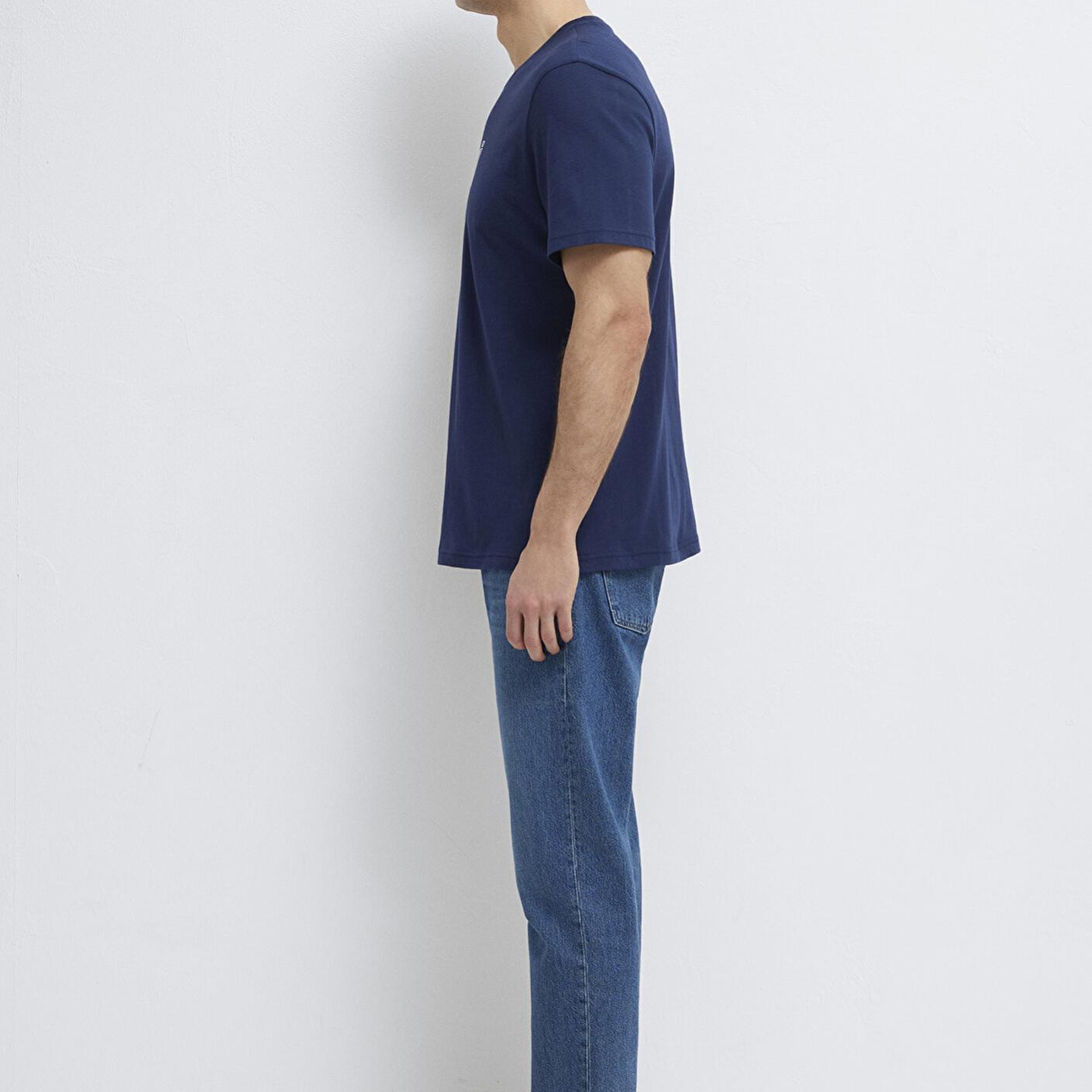 Mavi Mavi Logo Baskılı Lacivert Tişört Regular Fit / Normal Kesim 0613186-70758