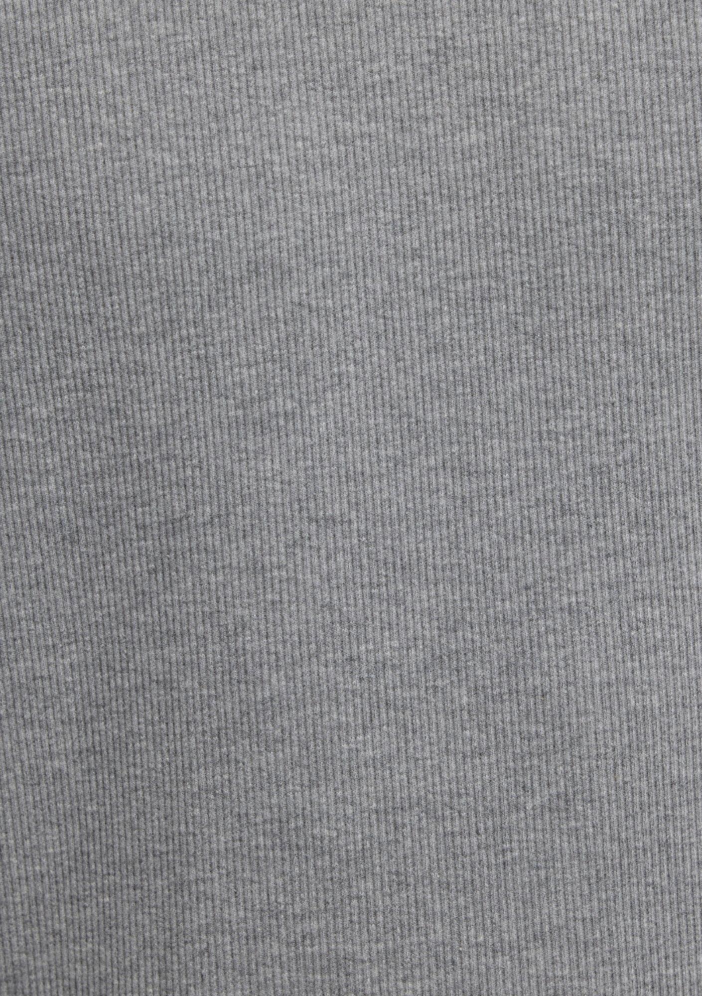 Mavi Gri Basic Tişört Fitted / Vücuda Oturan Kesim 0613176-80018