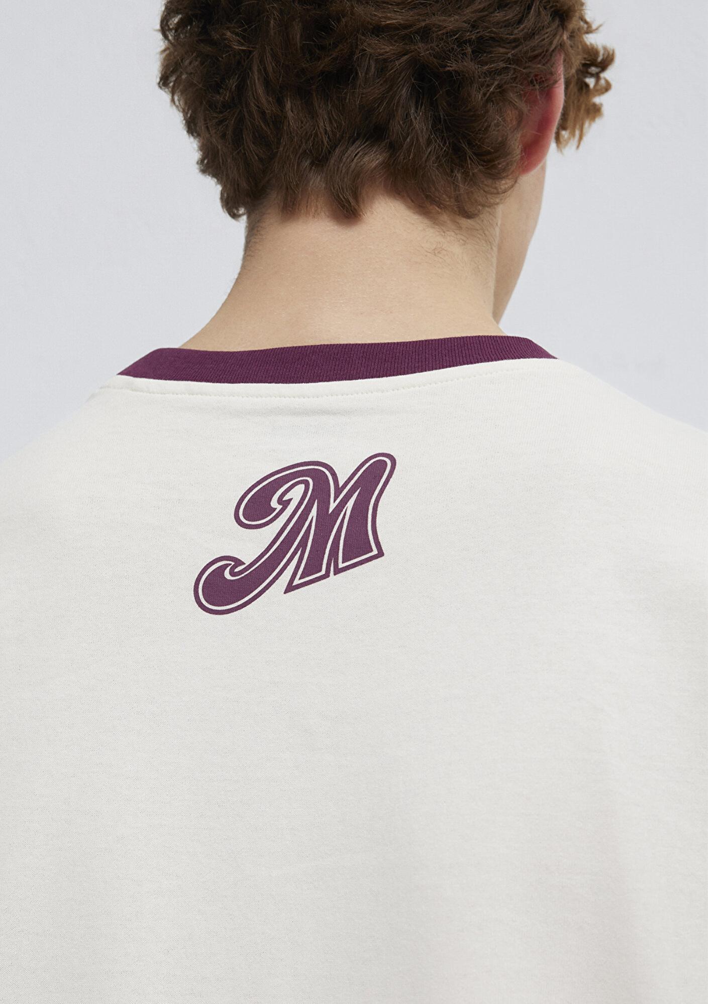 Mavi Copenhagen Baskılı Ekru Tişört Loose Fit / Bol Rahat Kesim 0613172-70056