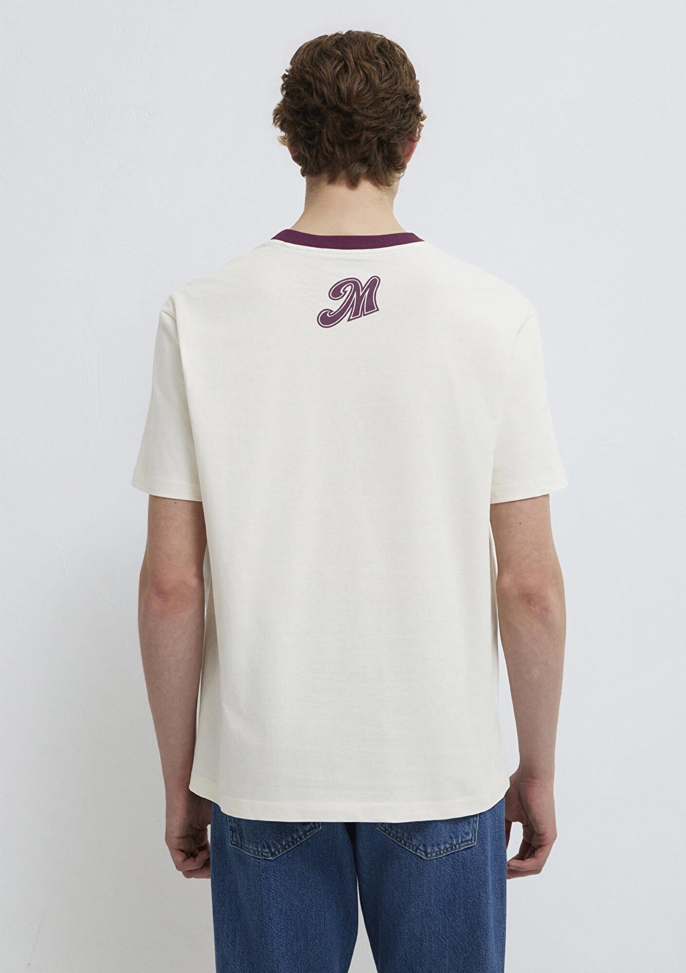 Mavi Copenhagen Baskılı Ekru Tişört Loose Fit / Bol Rahat Kesim 0613172-70056