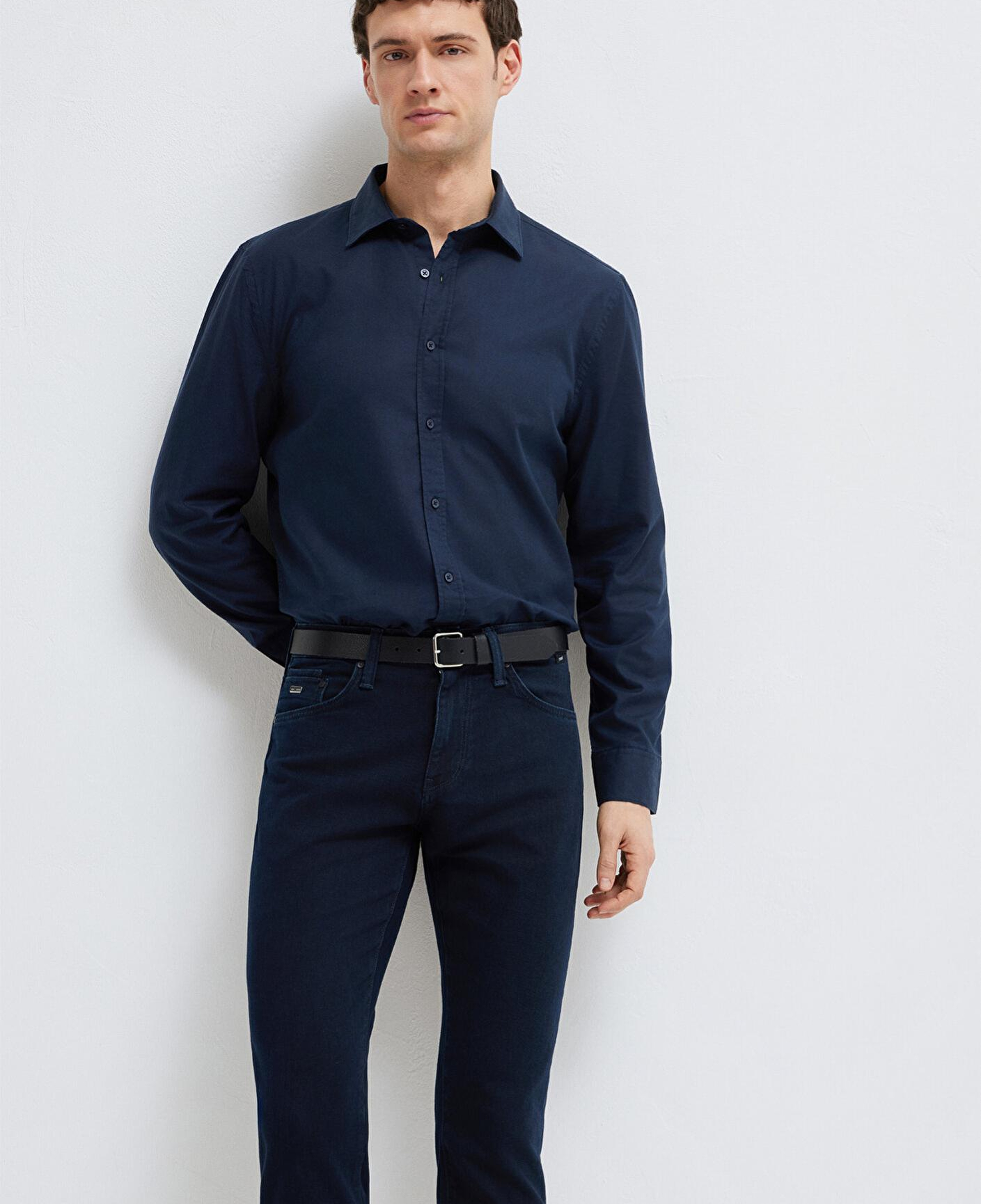 Mavi Lacivert Gömlek Slim Fit / Dar Kesim 0211670-80872