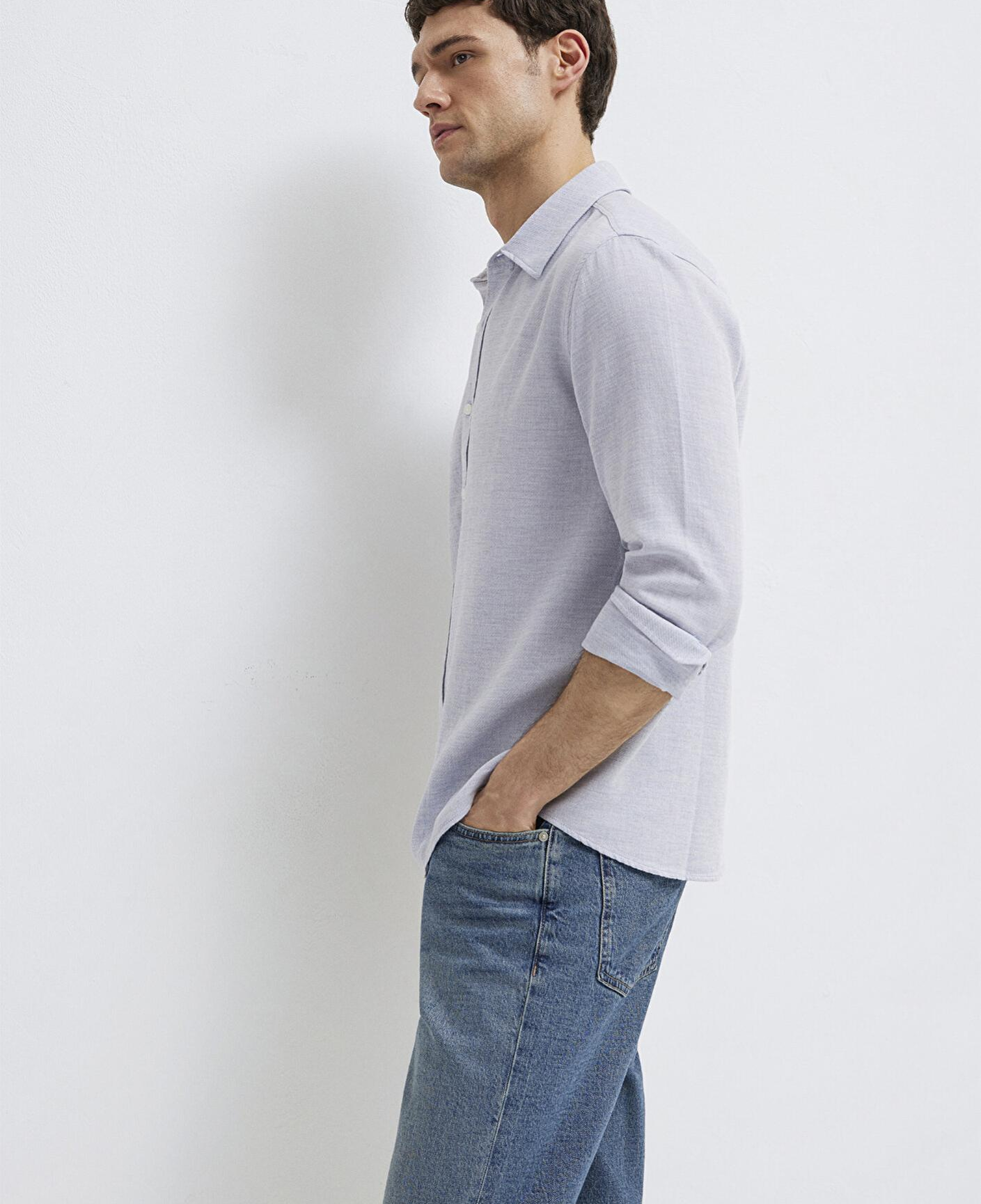 Mavi Mavi Gömlek Slim Fit / Dar Kesim 0211913-70813