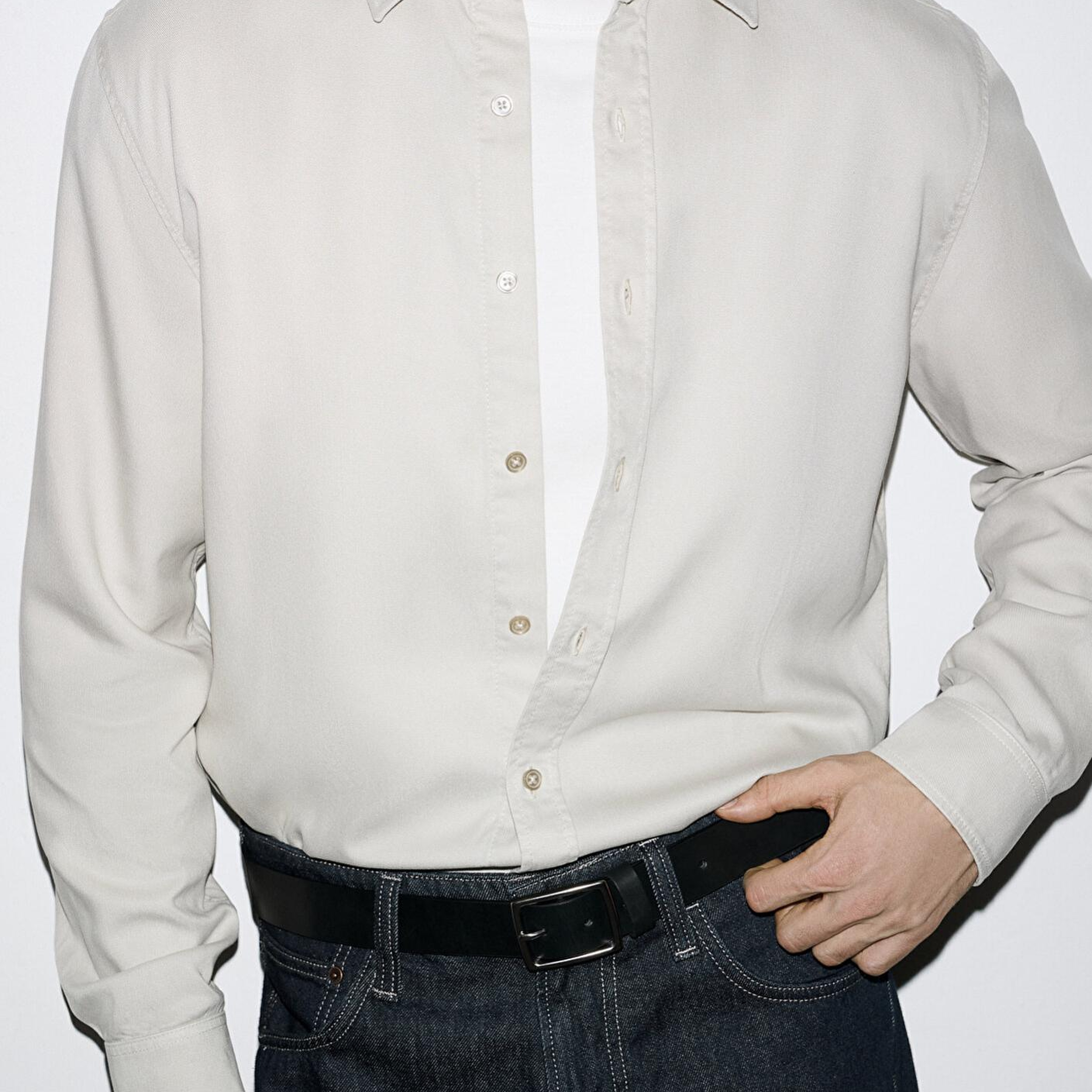 Mavi Bej (TENCEL™) Gömlek Regular Fit / Normal Kesim 0210818-70134