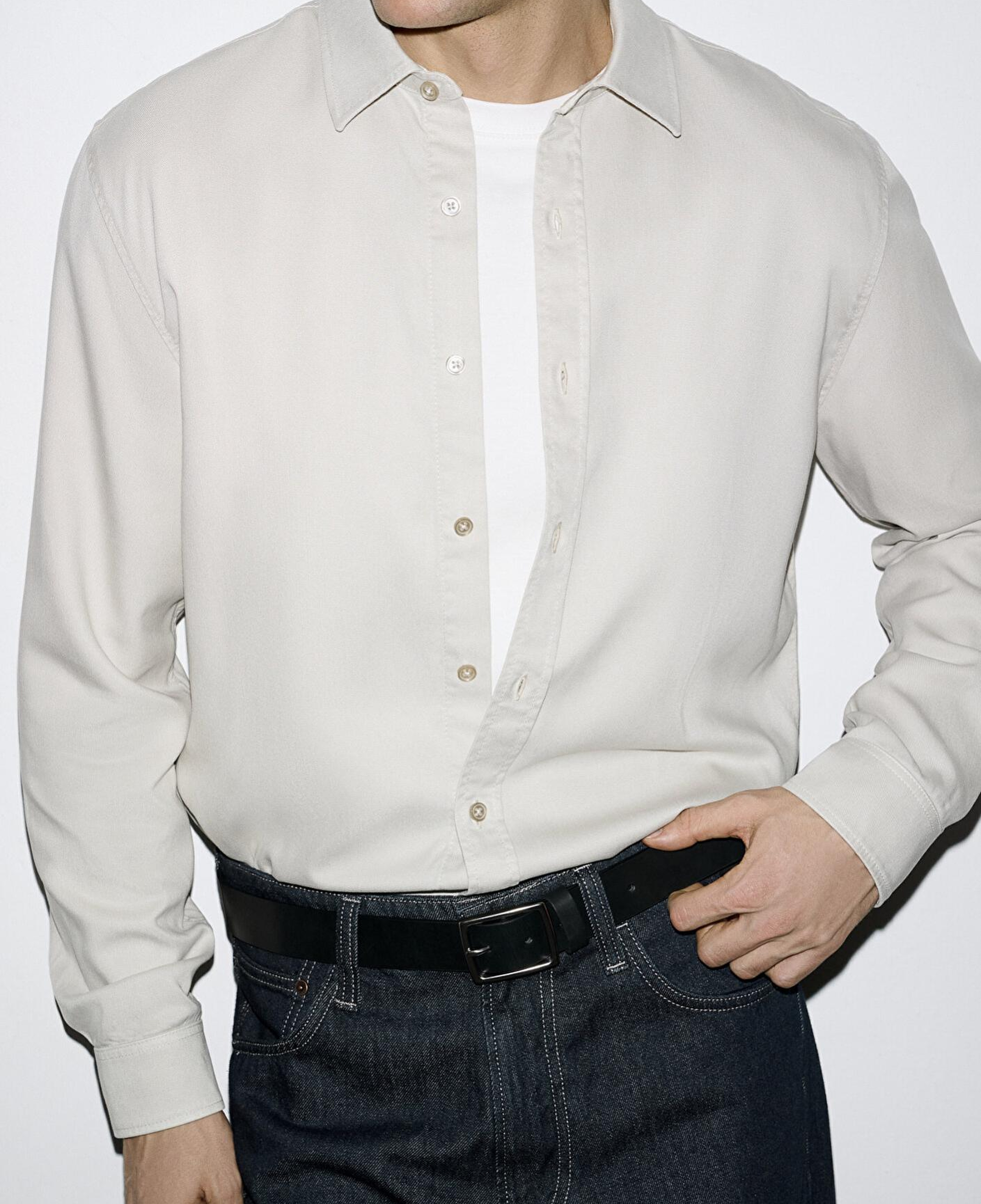 Mavi Bej (TENCEL™) Gömlek Regular Fit / Normal Kesim 0210818-70134