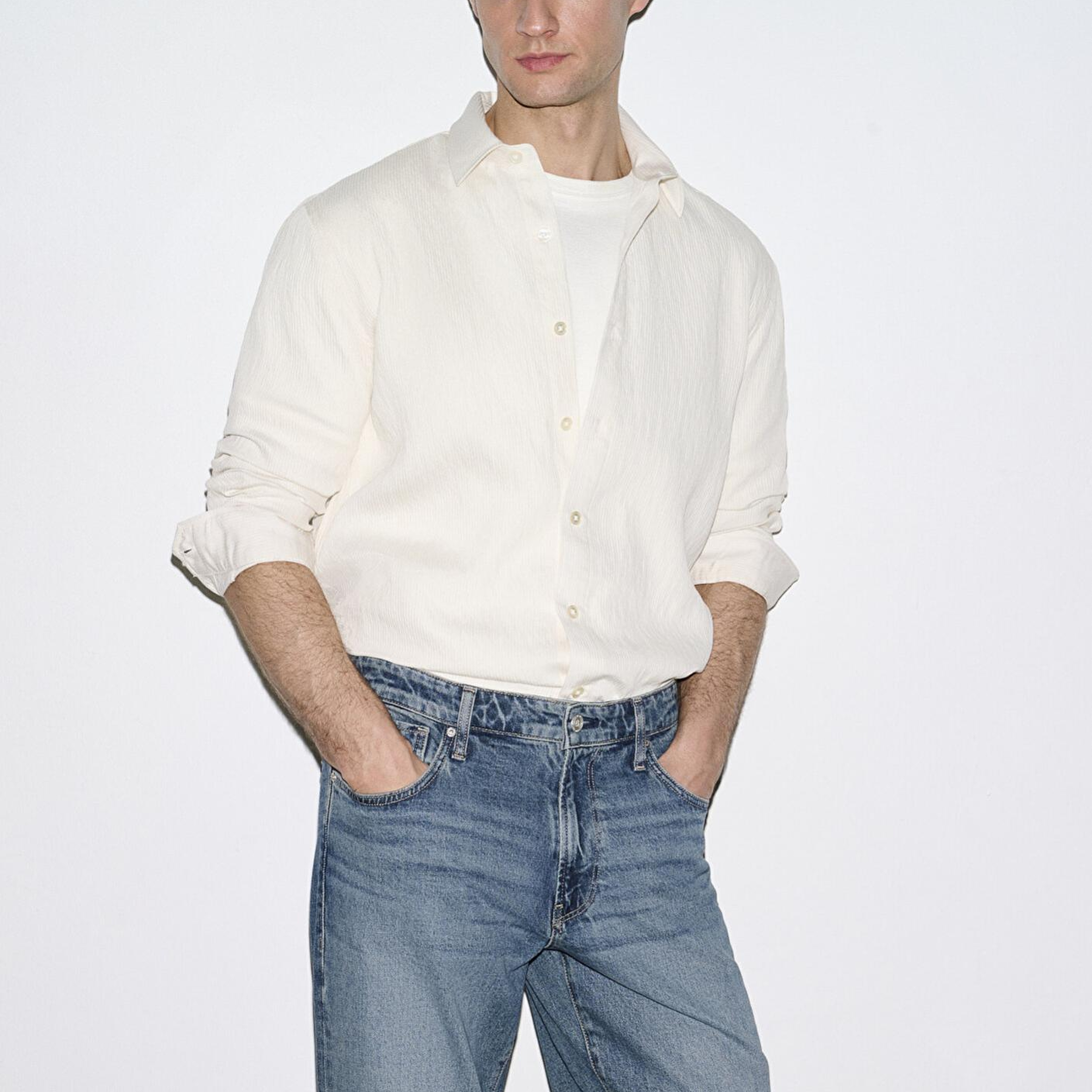 Mavi Ekru Gömlek Regular Fit / Normal Kesim 0211829-70057