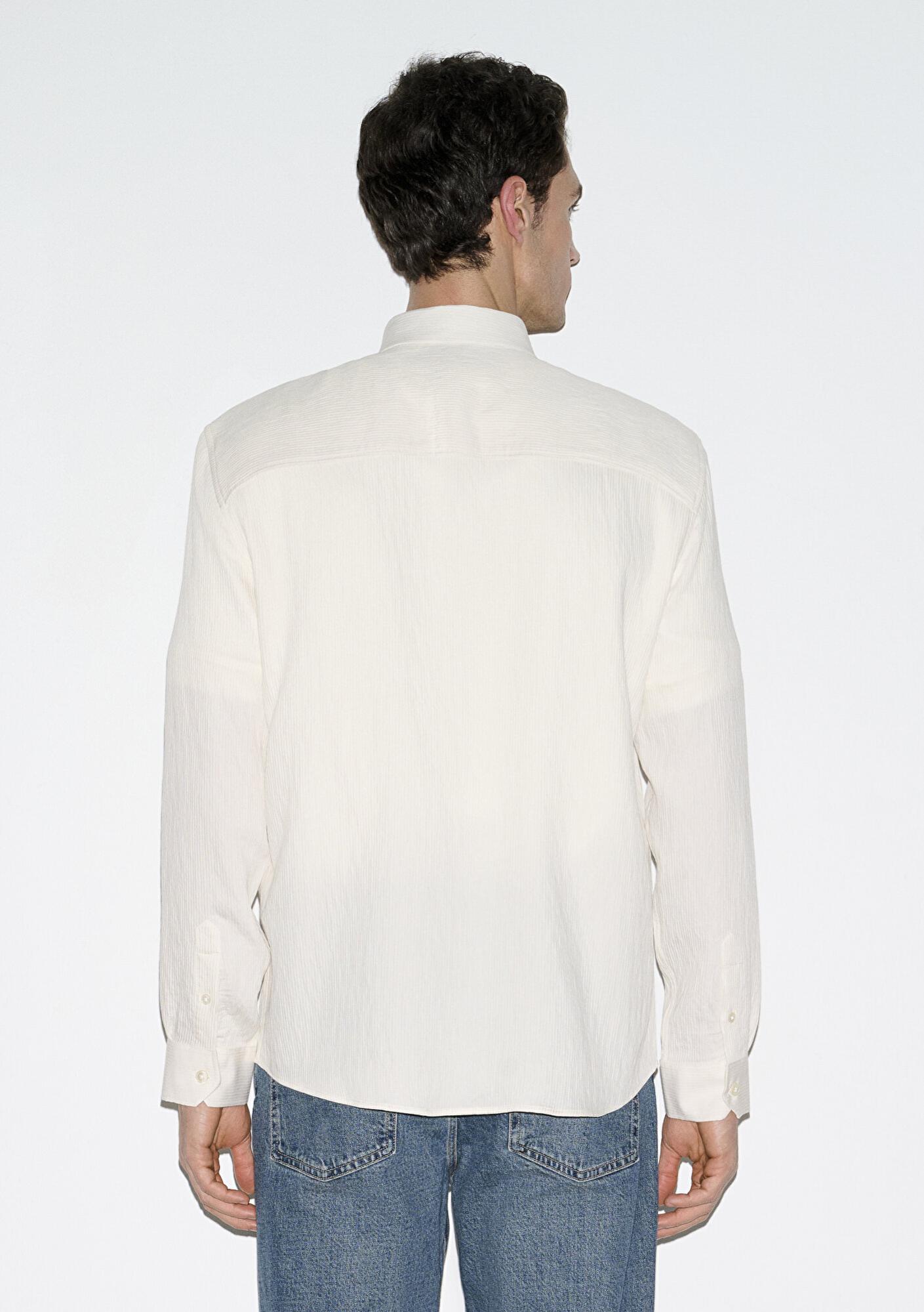 Mavi Ekru Gömlek Regular Fit / Normal Kesim 0211829-70057