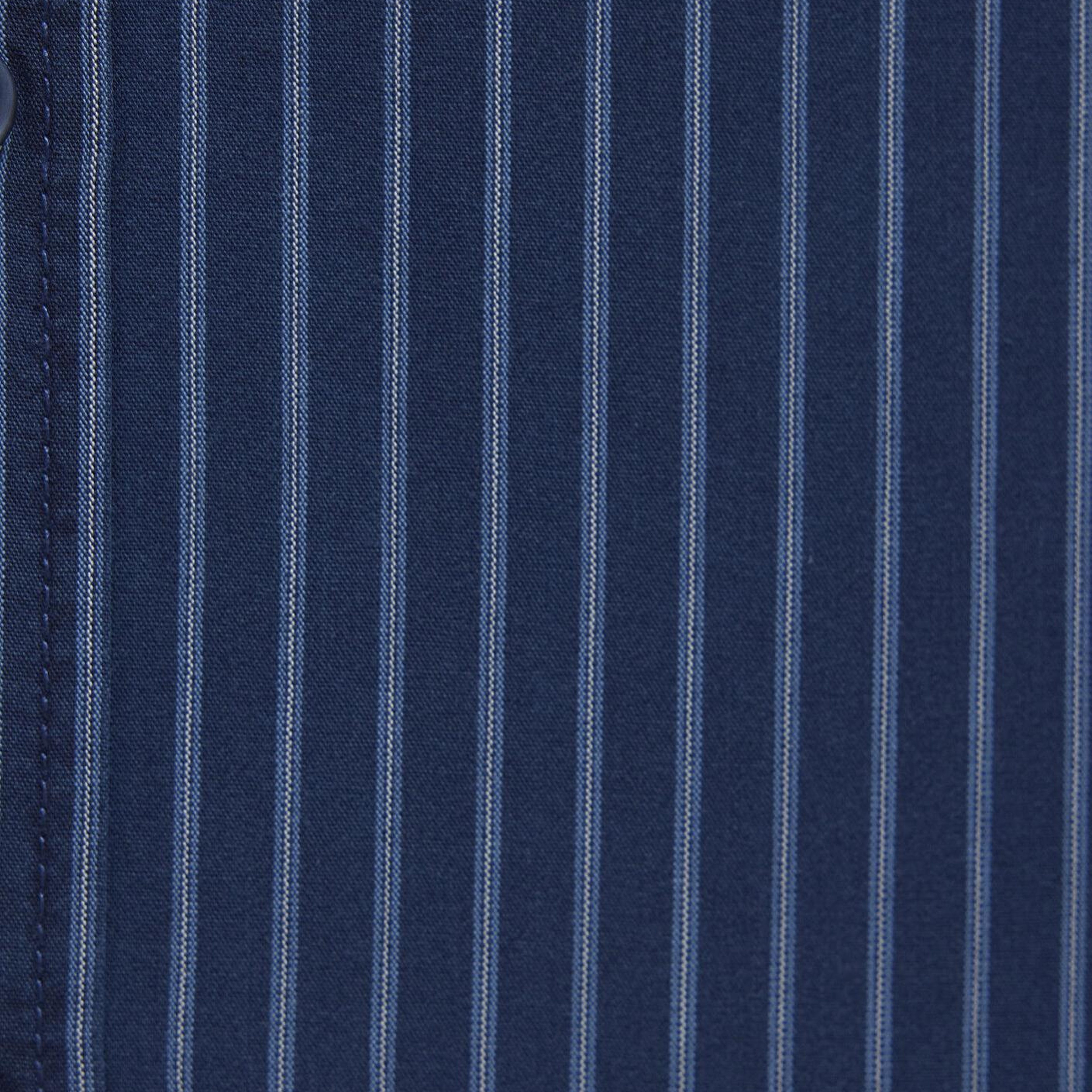 Mavi Çizgili Lacivert Gömlek Regular Fit / Normal Kesim 0211851-91406