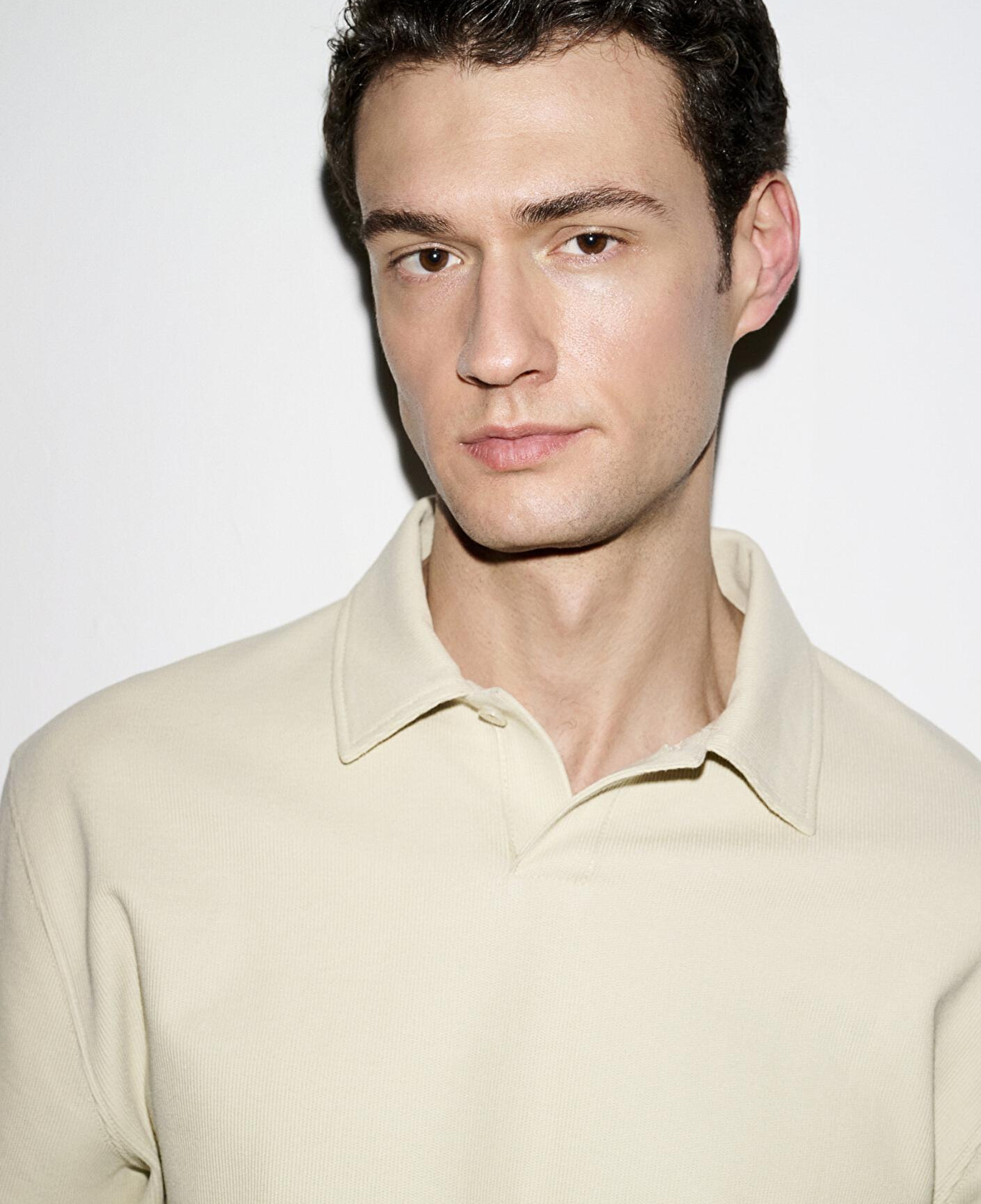 Mavi Polo Yaka Bej Sweatshirt 0S10576-70325