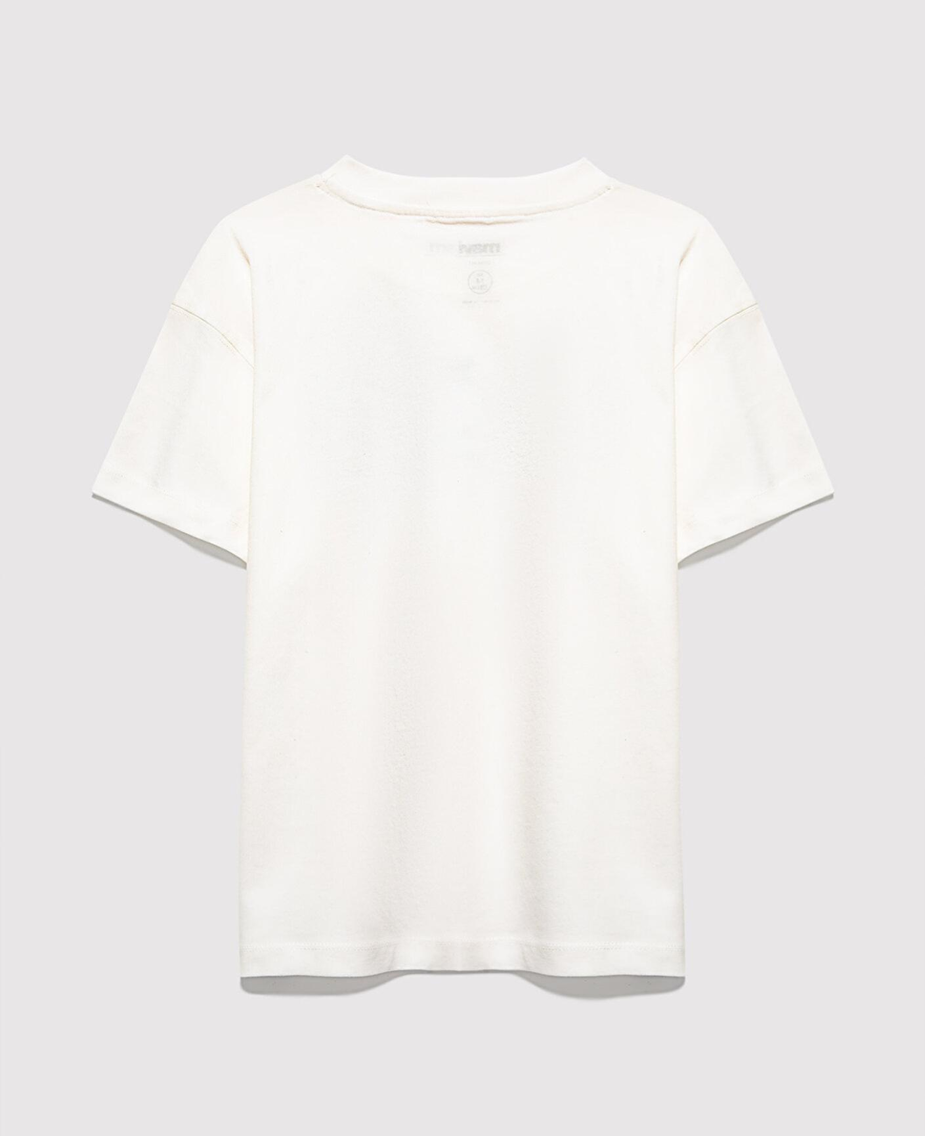 Mavi Mavi Logo Baskılı Ekru Tişört Loose Fit / Bol Rahat Kesim 7610426-70057