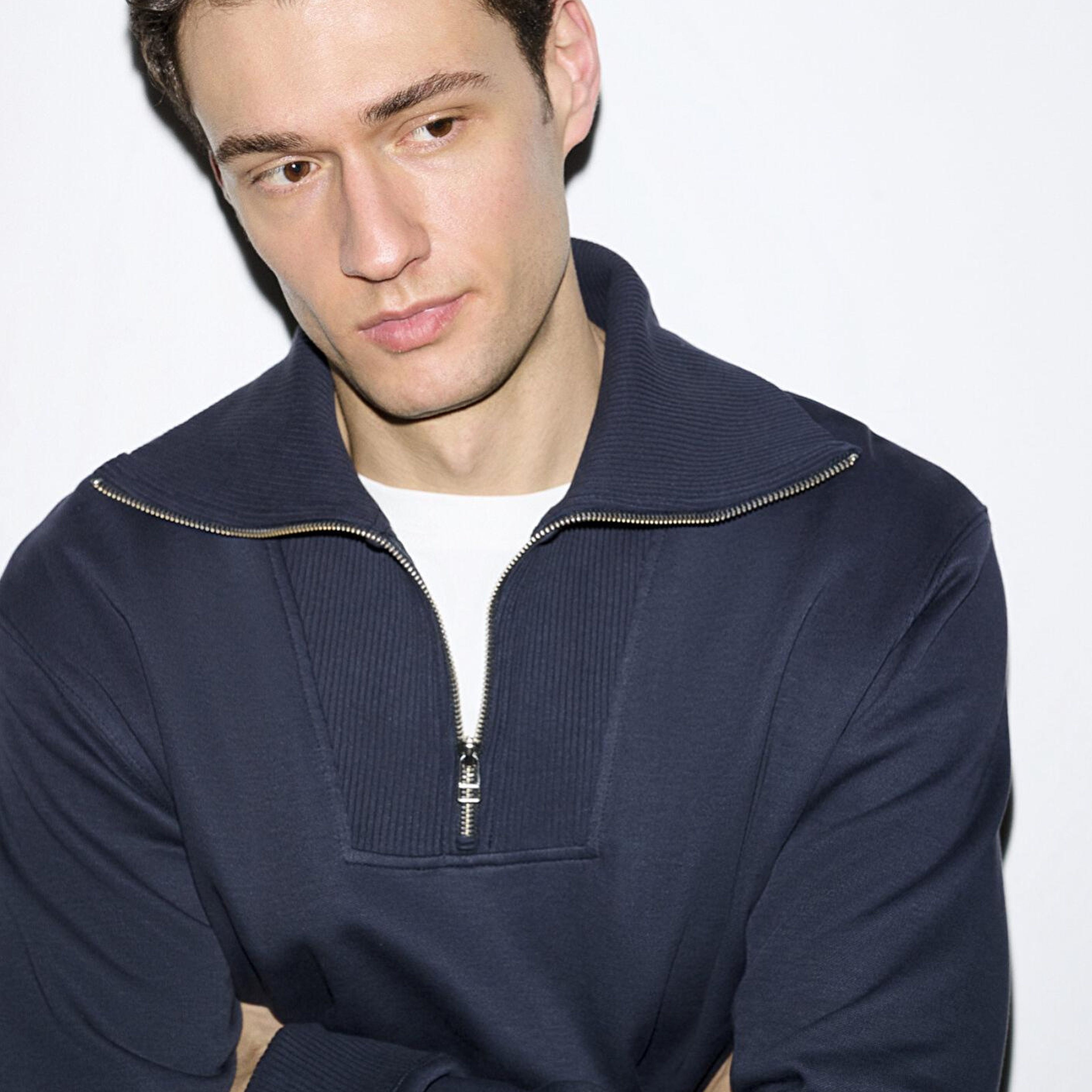 Mavi Yarı Fermuarlı Lacivert Sweatshirt 0S10539-83699