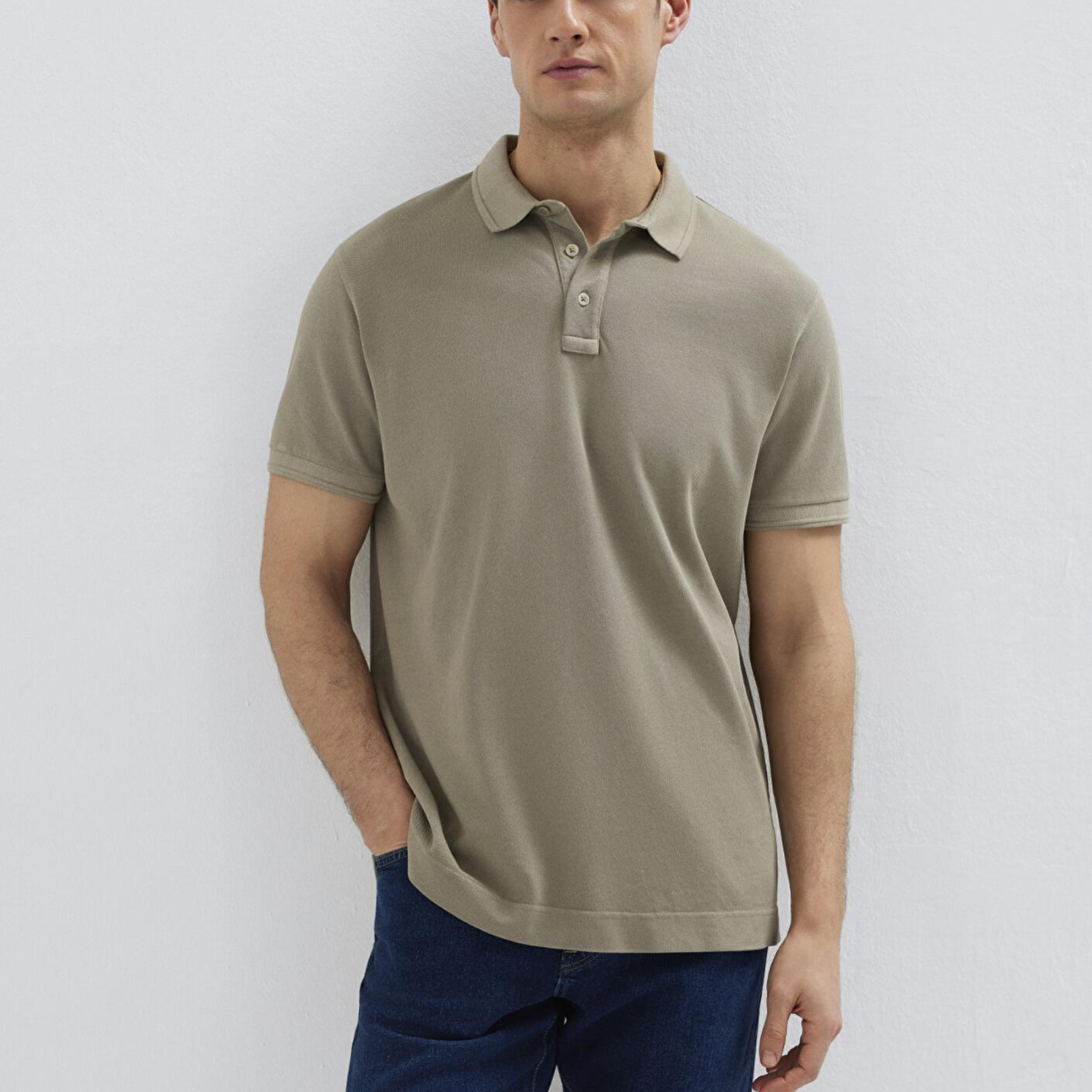 Mavi Haki Polo Tişört Regular Fit / Normal Kesim 0613151-70360