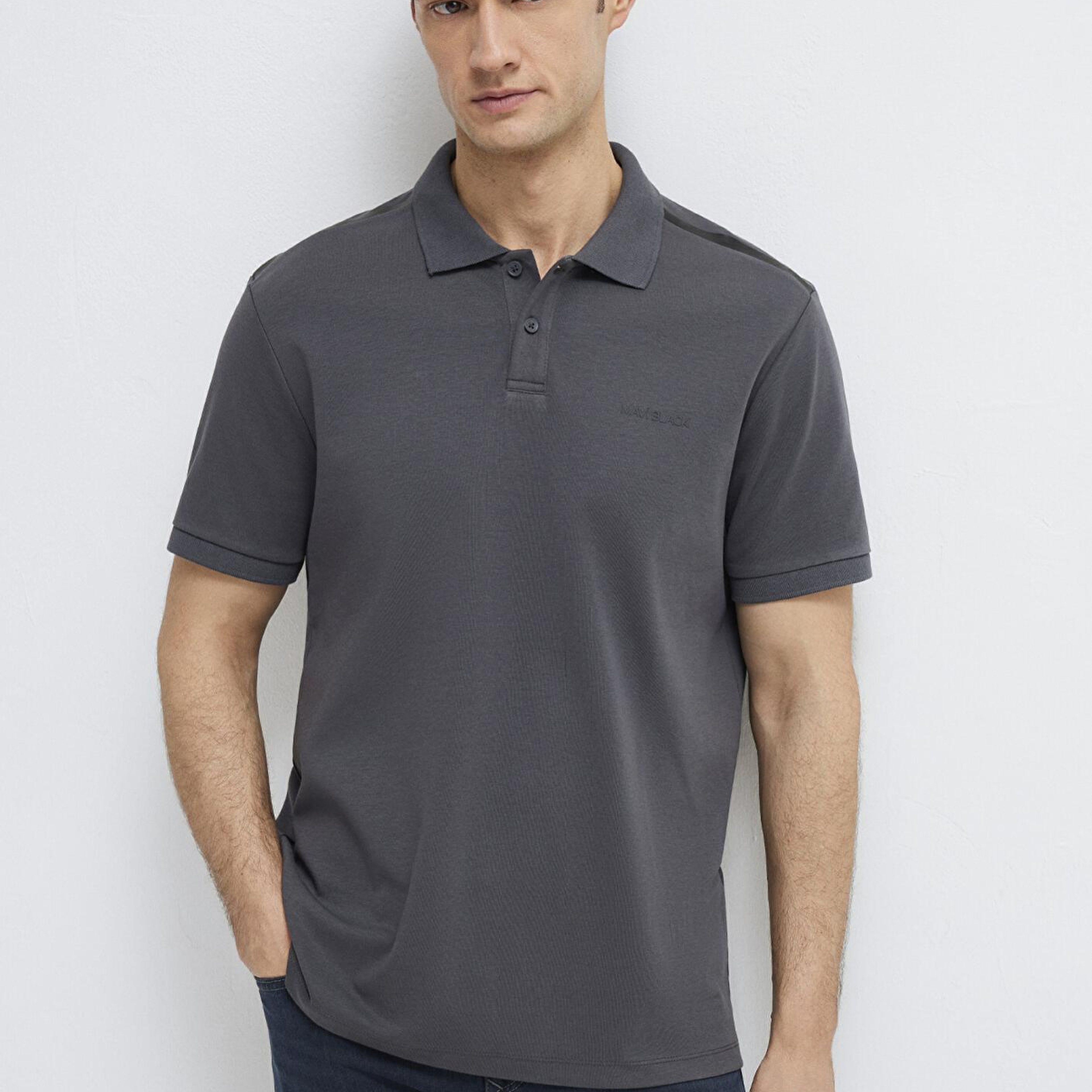 Mavi Mavi Black Antrasit Polo Tişört Regular Fit / Normal Kesim 0613136-89100