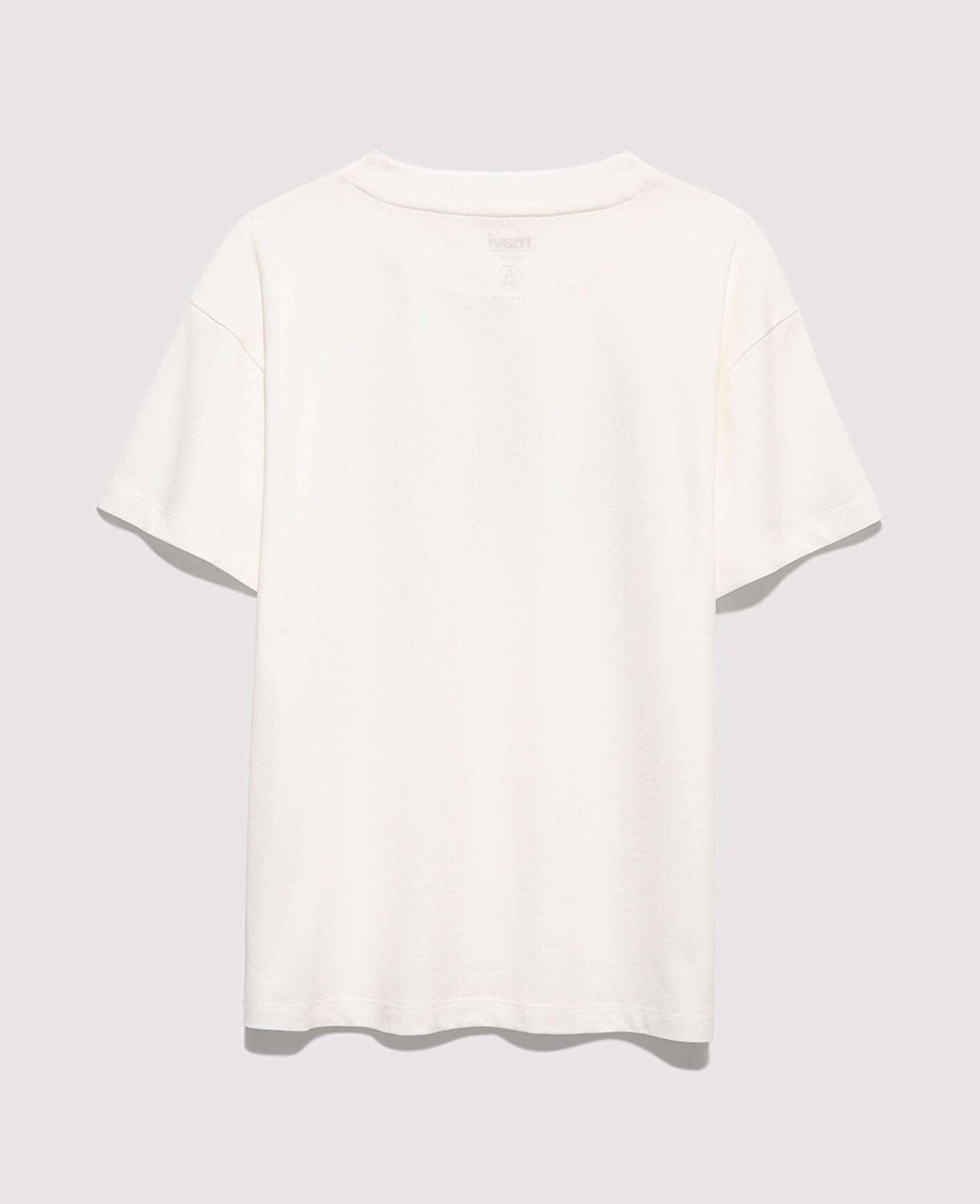 Mavi Mavi Logo Baskılı Ekru Tişört Loose Fit / Bol Rahat Kesim 7610425-70057