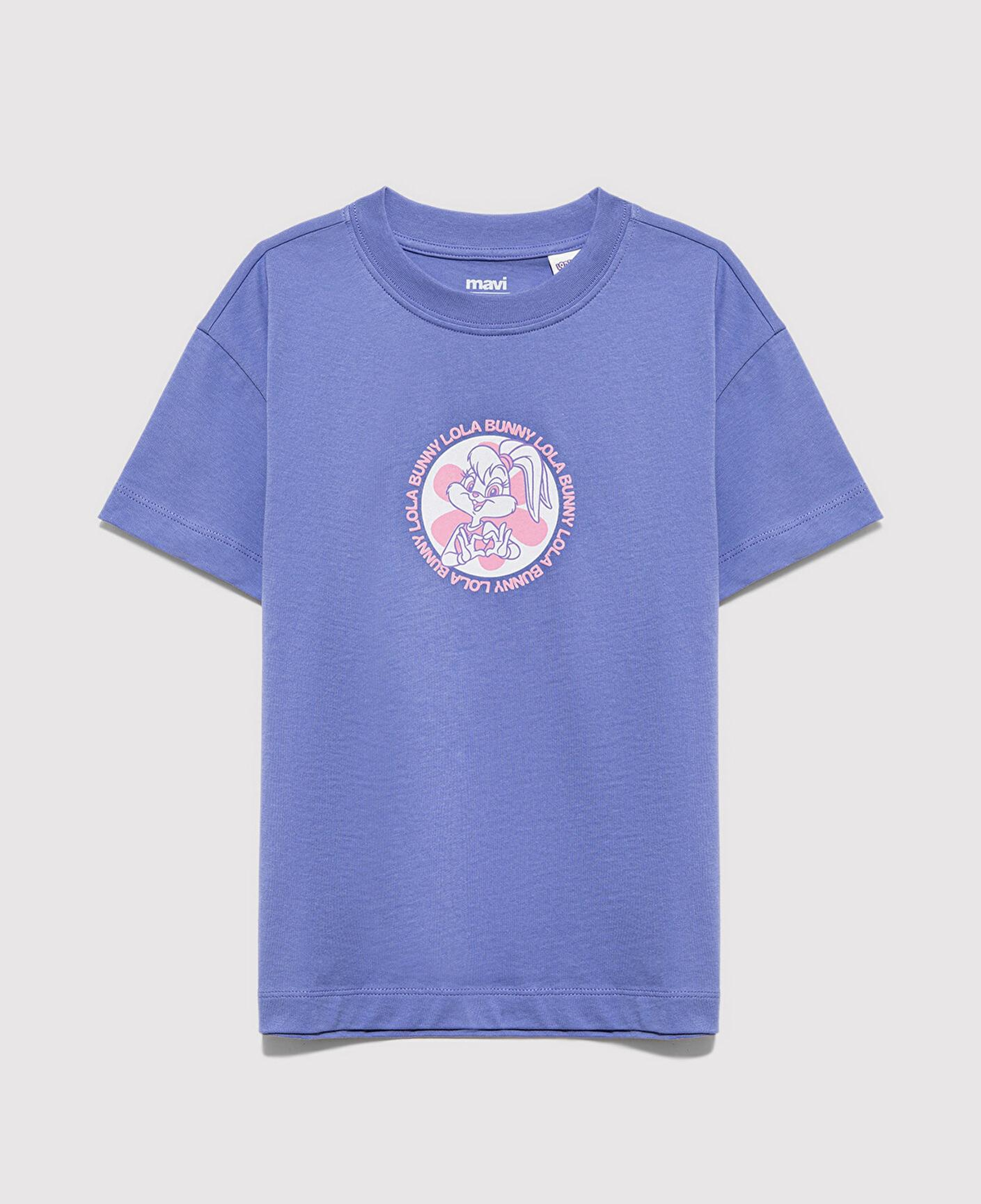 Mavi Lola Bunny Baskılı Mor Tişört Loose Fit / Bol Rahat Kesim 7610416-70662