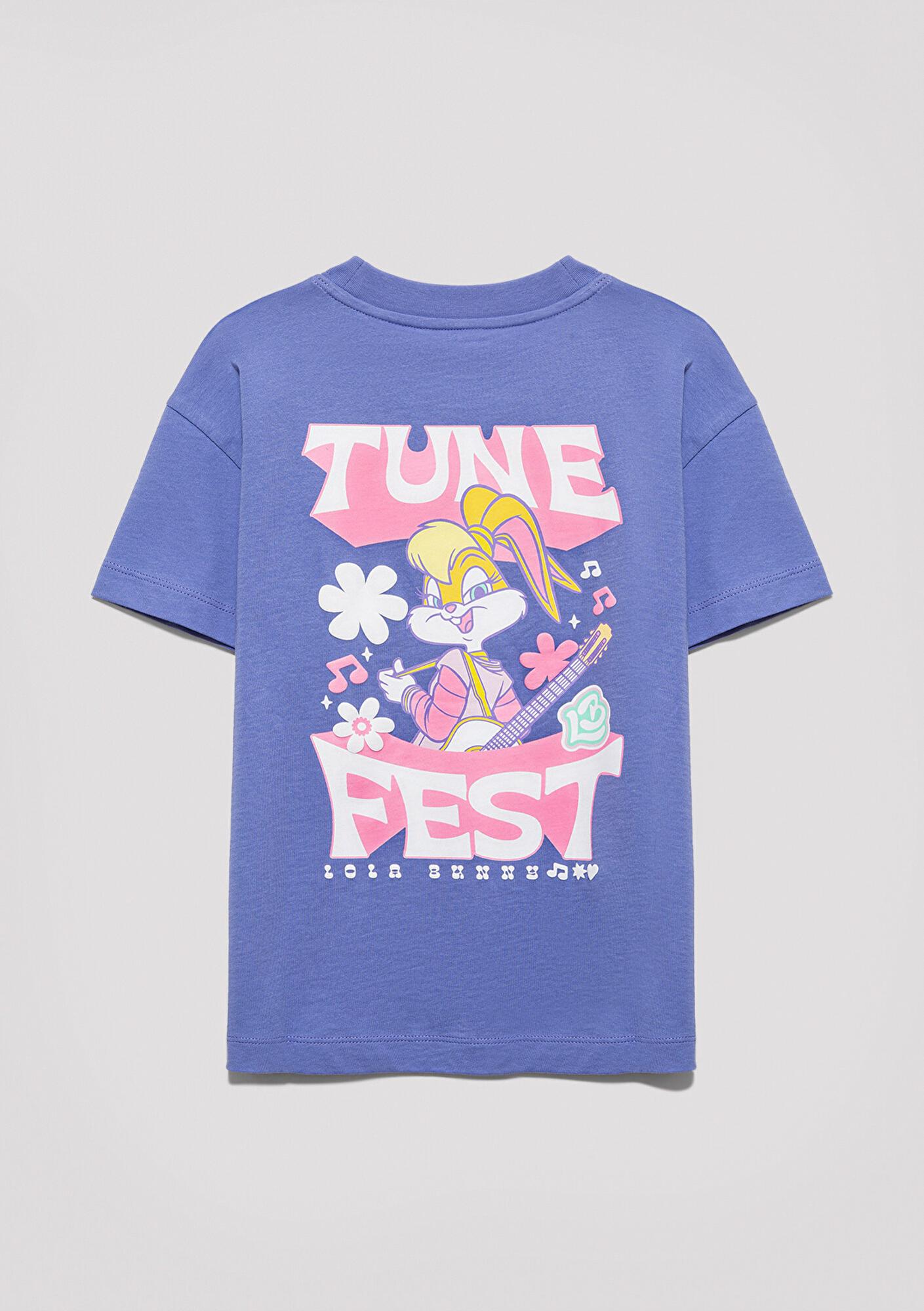 Mavi Lola Bunny Baskılı Mor Tişört Loose Fit / Bol Rahat Kesim 7610416-70662