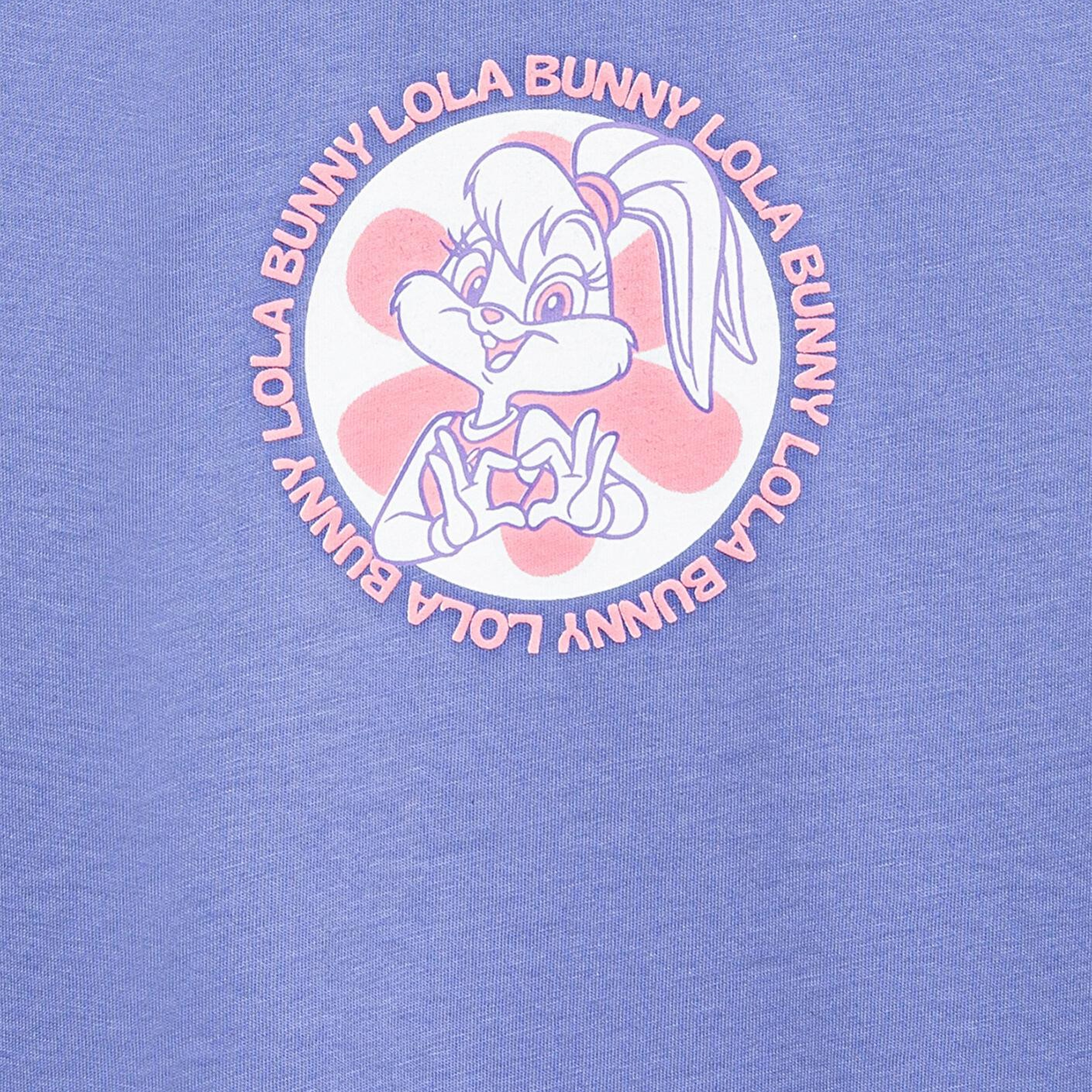 Mavi Lola Bunny Baskılı Mor Tişört Loose Fit / Bol Rahat Kesim 7610416-70662