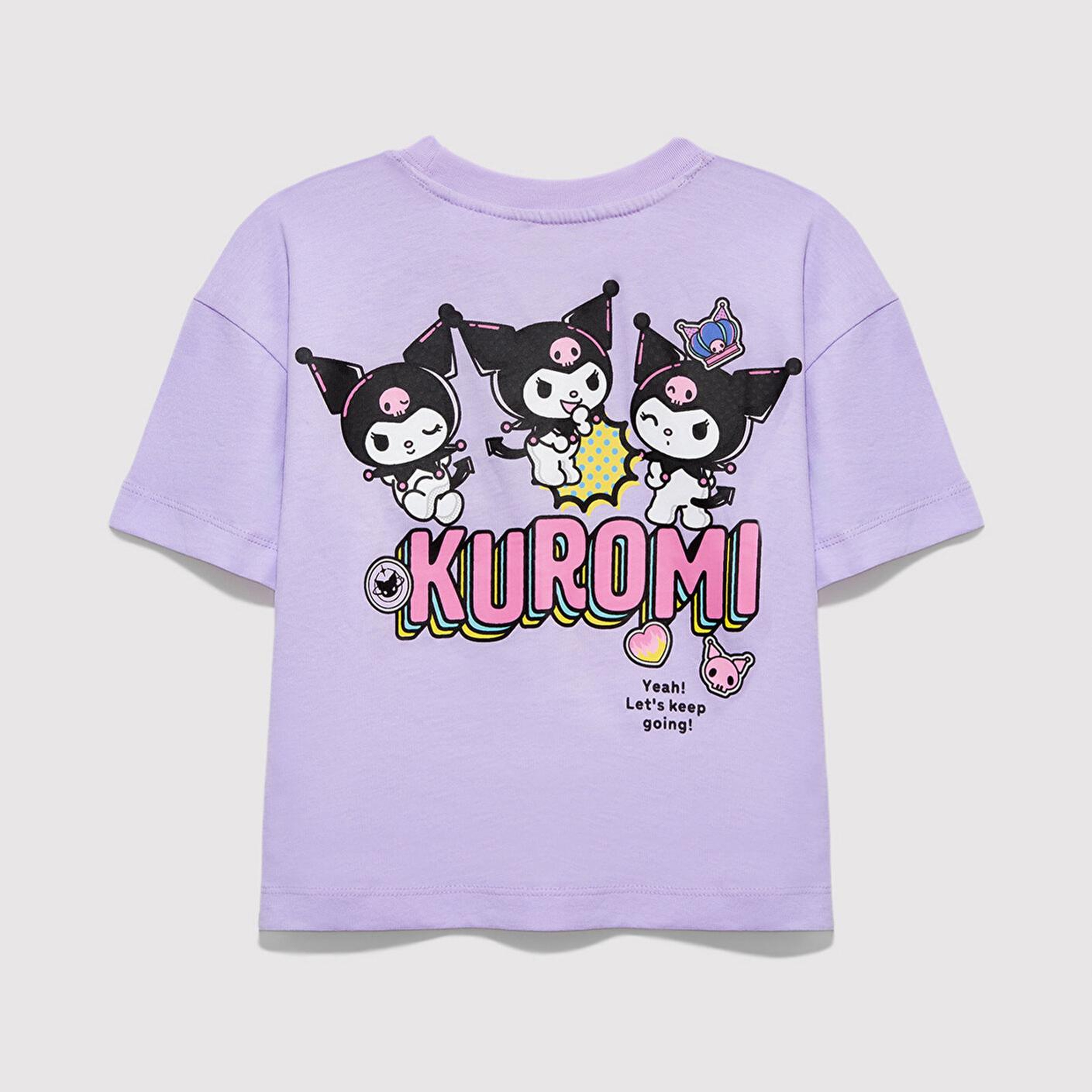 Mavi Kuromi Baskılı Mor Tişört Loose Fit / Bol Rahat Kesim 7610414-70519