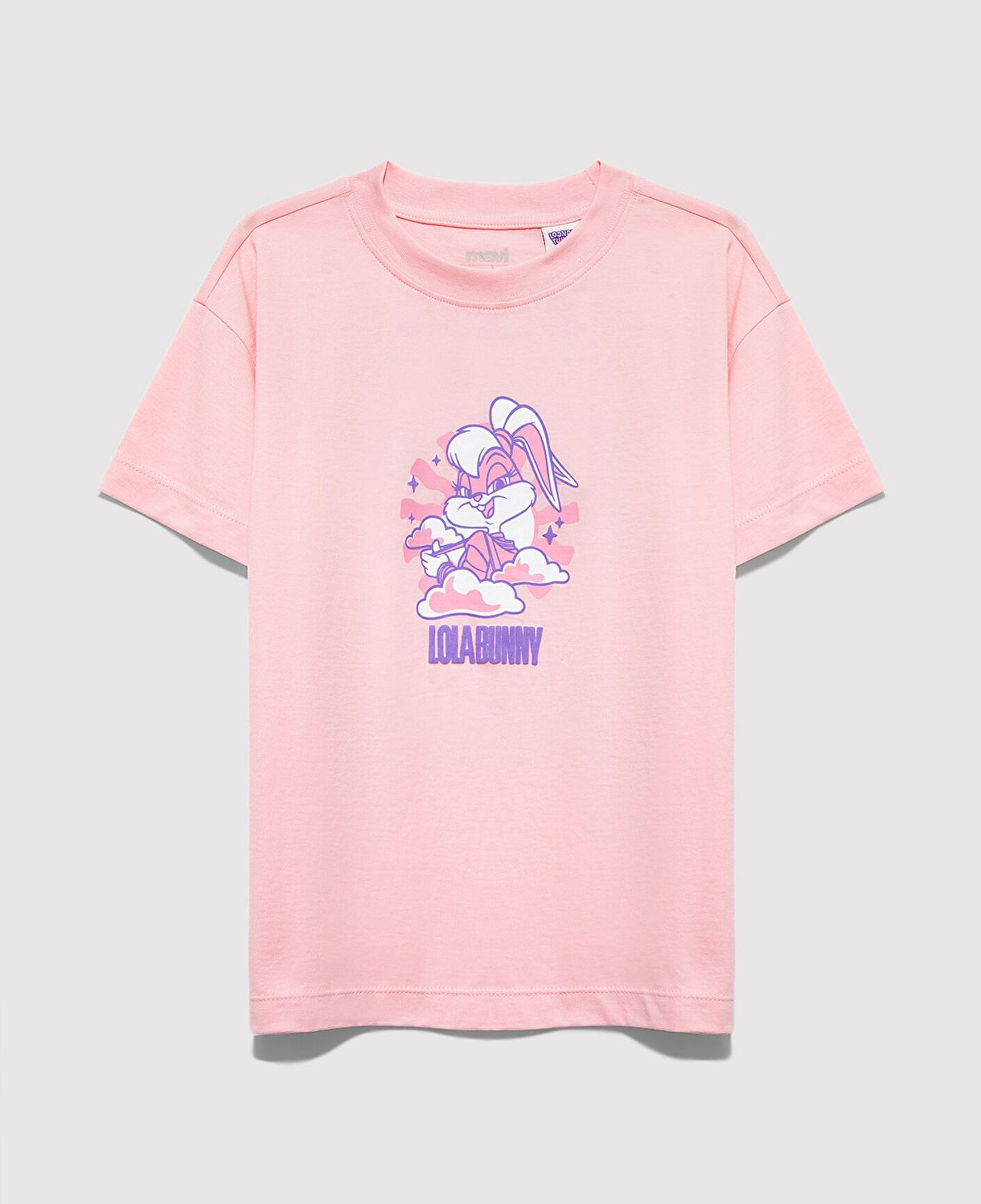 Mavi Lola Bunny Baskılı Pembe Tişört Loose Fit / Bol Rahat Kesim 7610415-71007