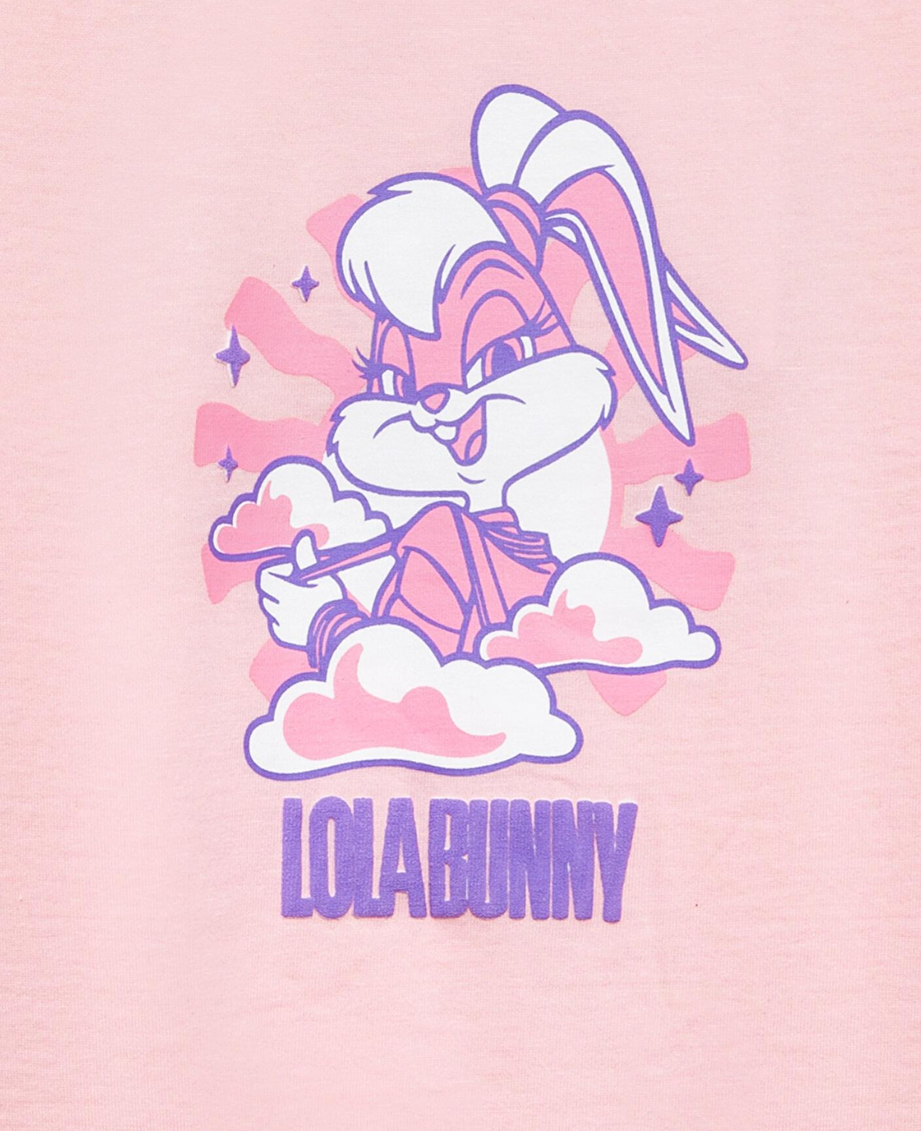 Mavi Lola Bunny Baskılı Pembe Tişört Loose Fit / Bol Rahat Kesim 7610415-71007