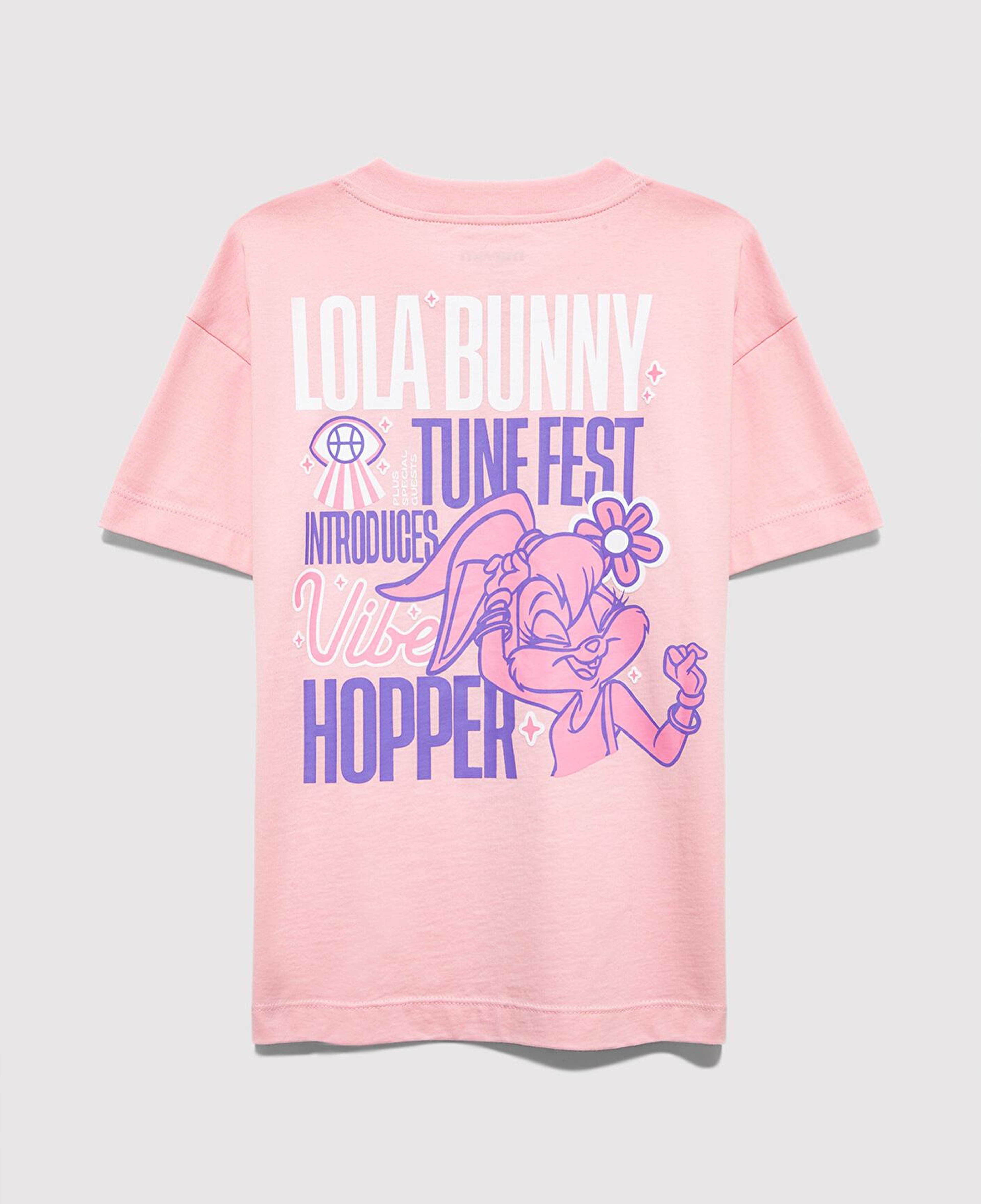 Mavi Lola Bunny Baskılı Pembe Tişört Loose Fit / Bol Rahat Kesim 7610415-71007