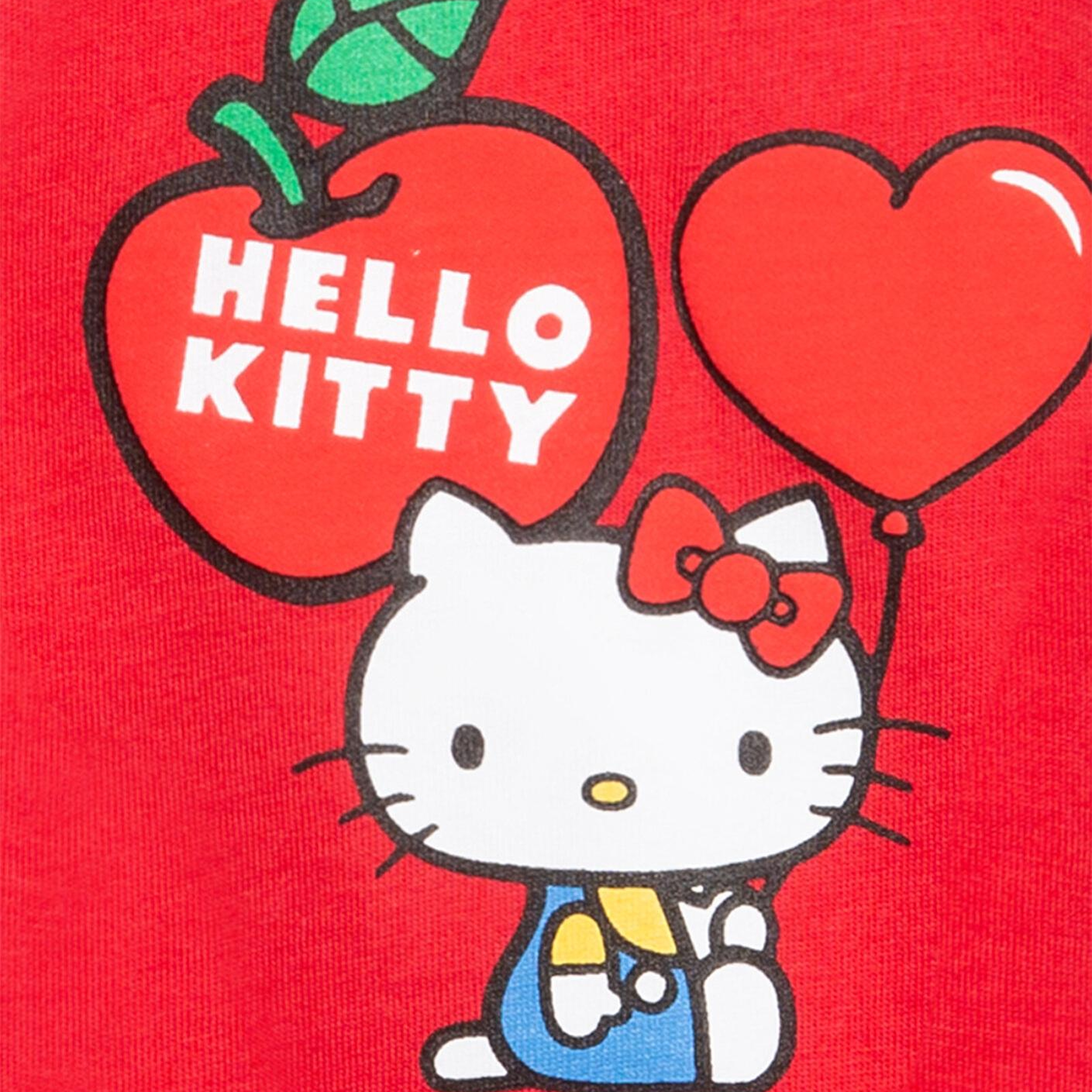 Mavi Hello Kitty Baskılı Kırmızı Tişört Loose Fit / Bol Rahat Kesim 7610429-70478