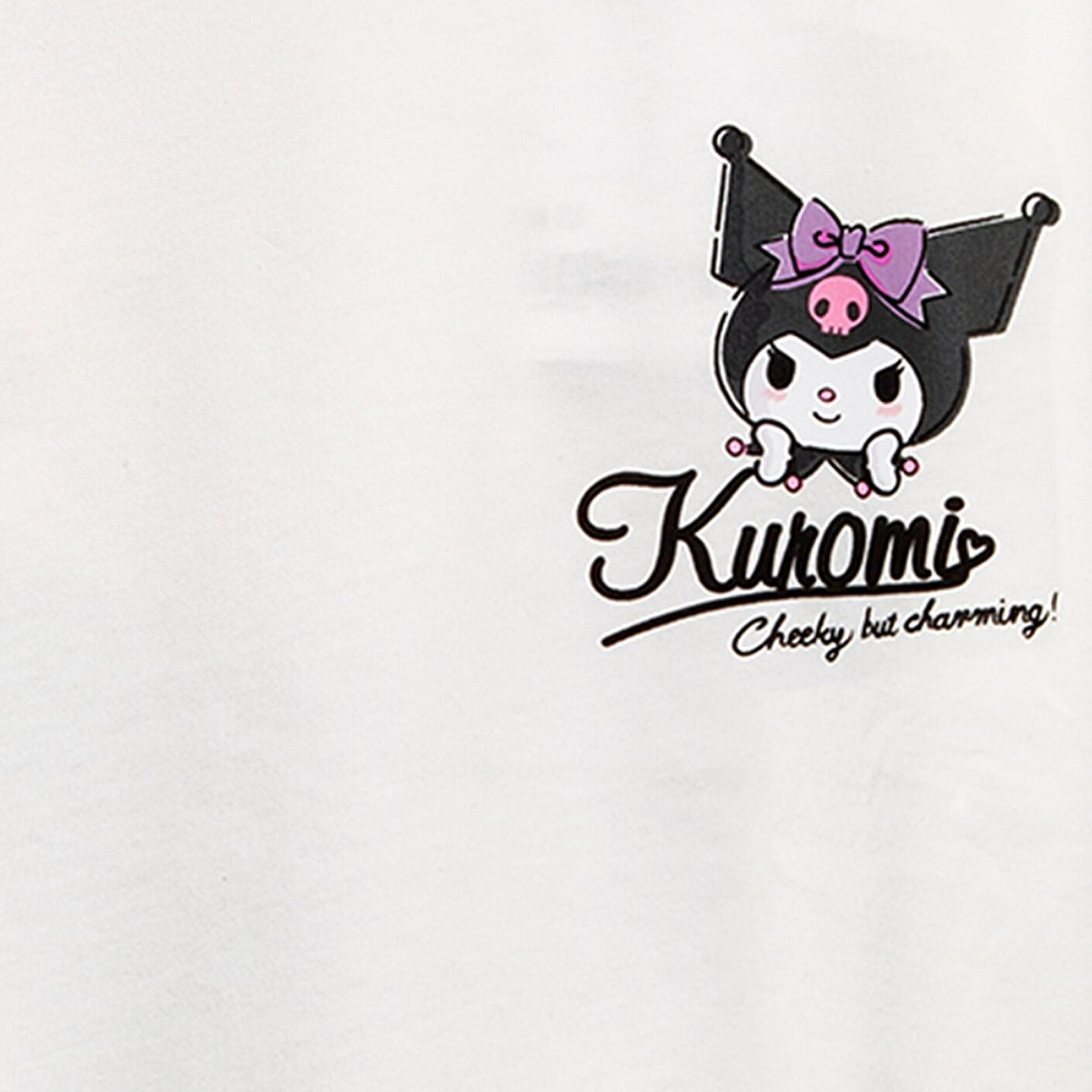 Mavi Kuromi Baskılı Ekru Tişört Loose Fit / Bol Rahat Kesim 7610413-70057